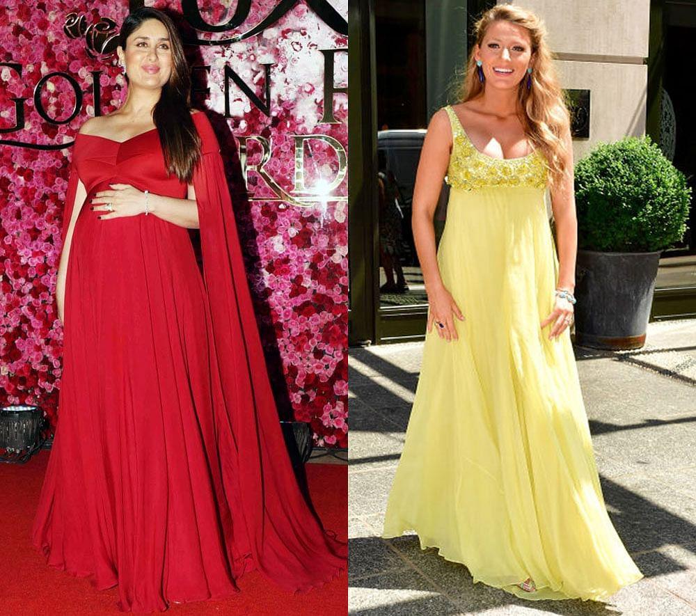 sachin and babi light blue dress Our Favorite Celebrity Maternity Style Moments - Essence