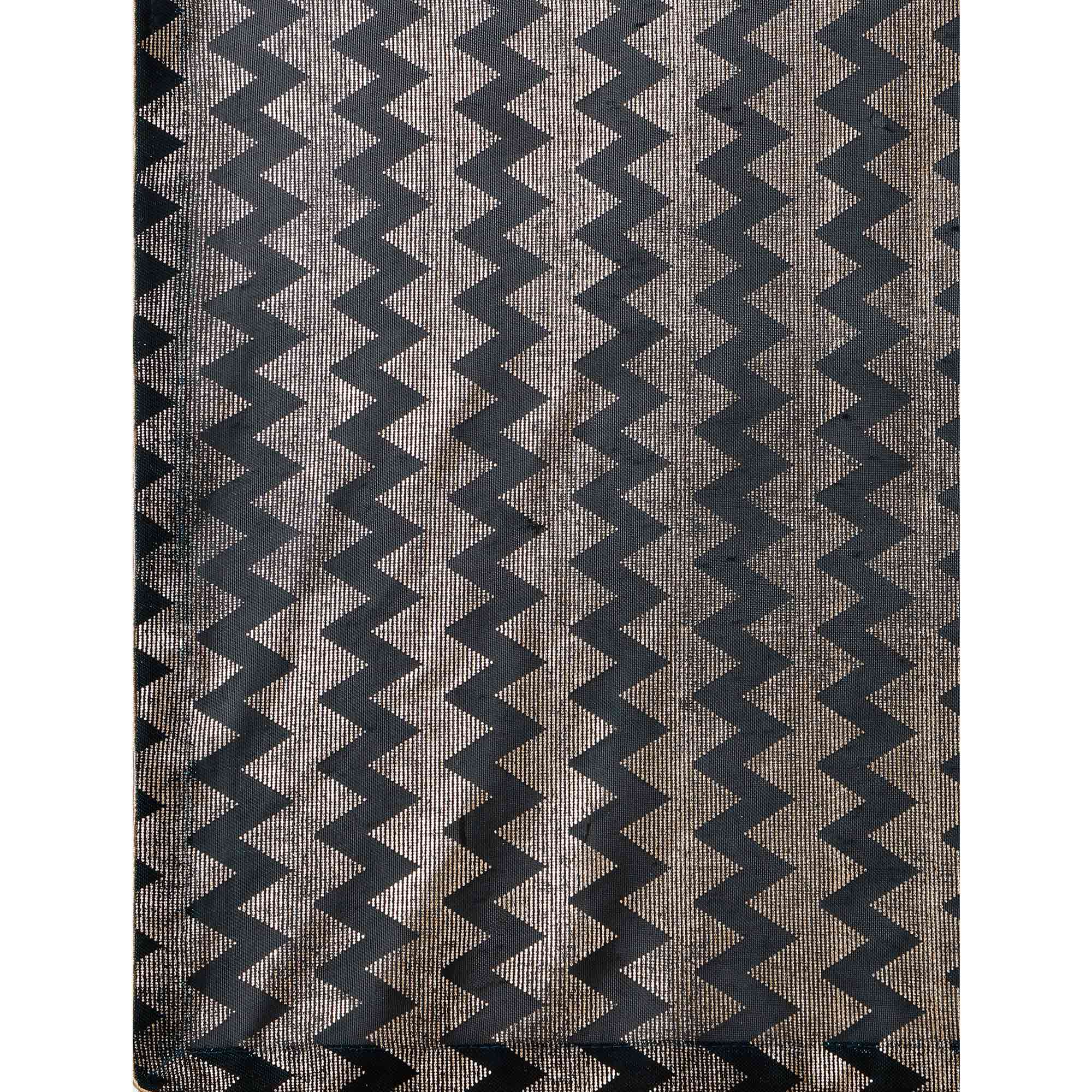 Teal Blue Digital Foil Printed Rayon Saree