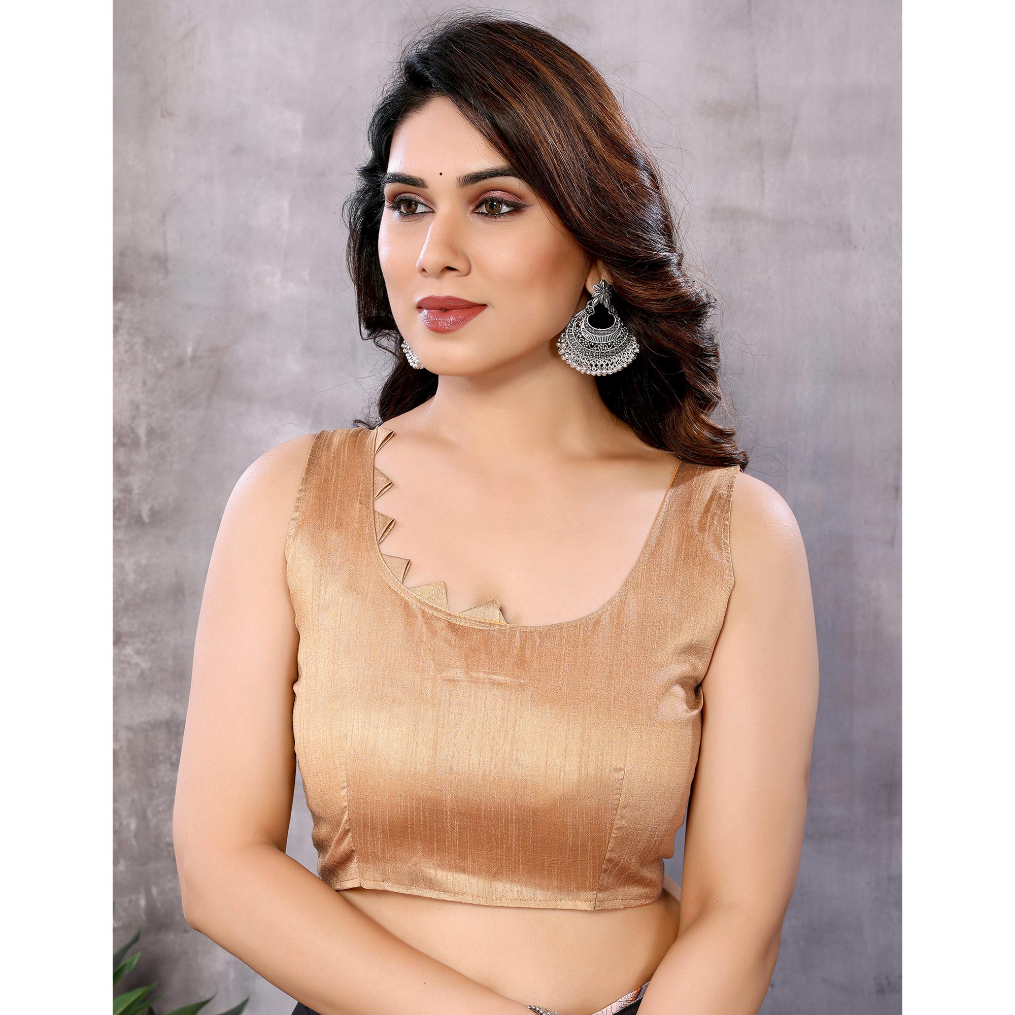 Black Printed Georgette Ready To Wear Saree