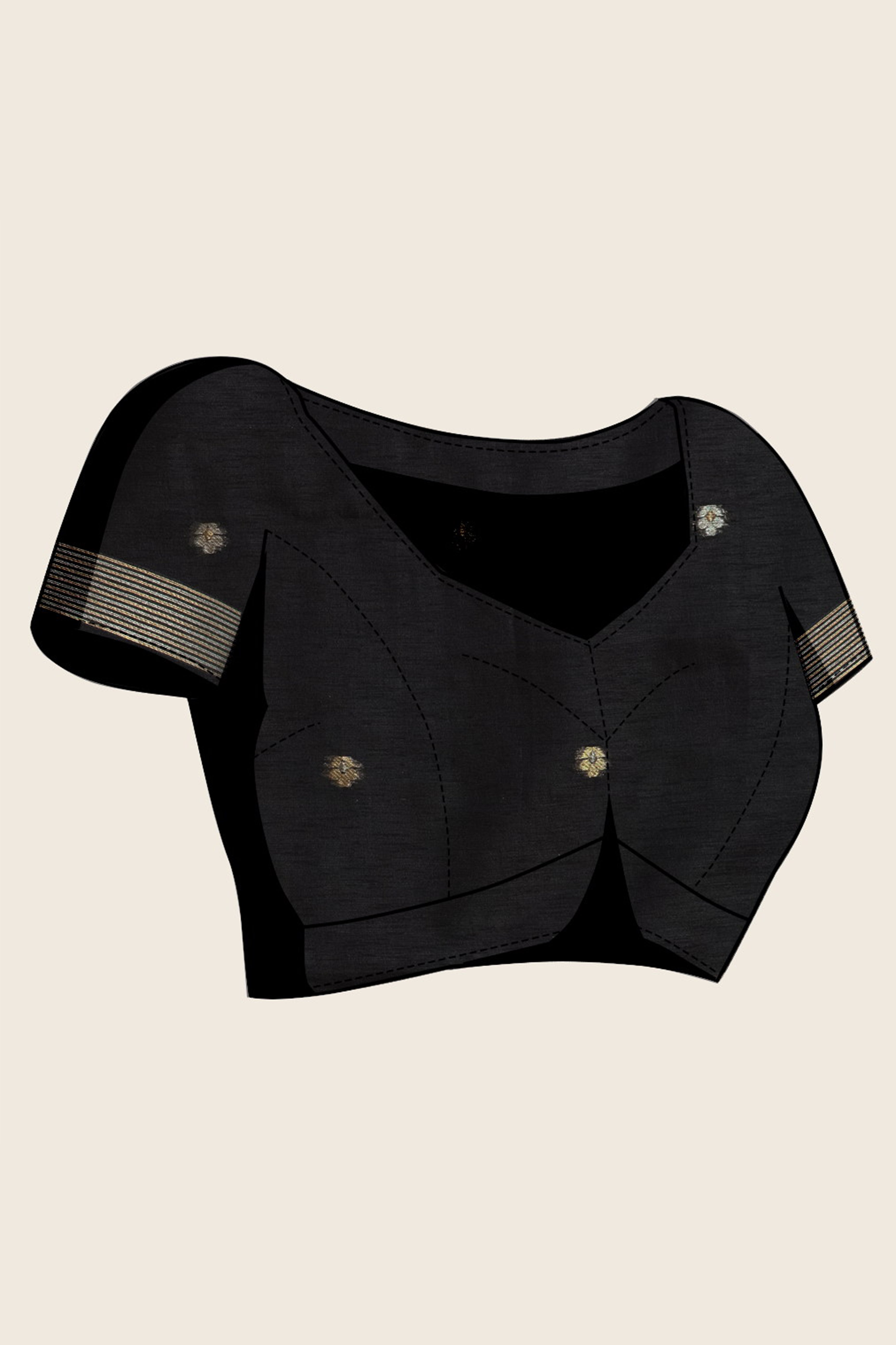 Black Heritage Munga Art Silk Saree Highlighted with Fine Zari Weaving