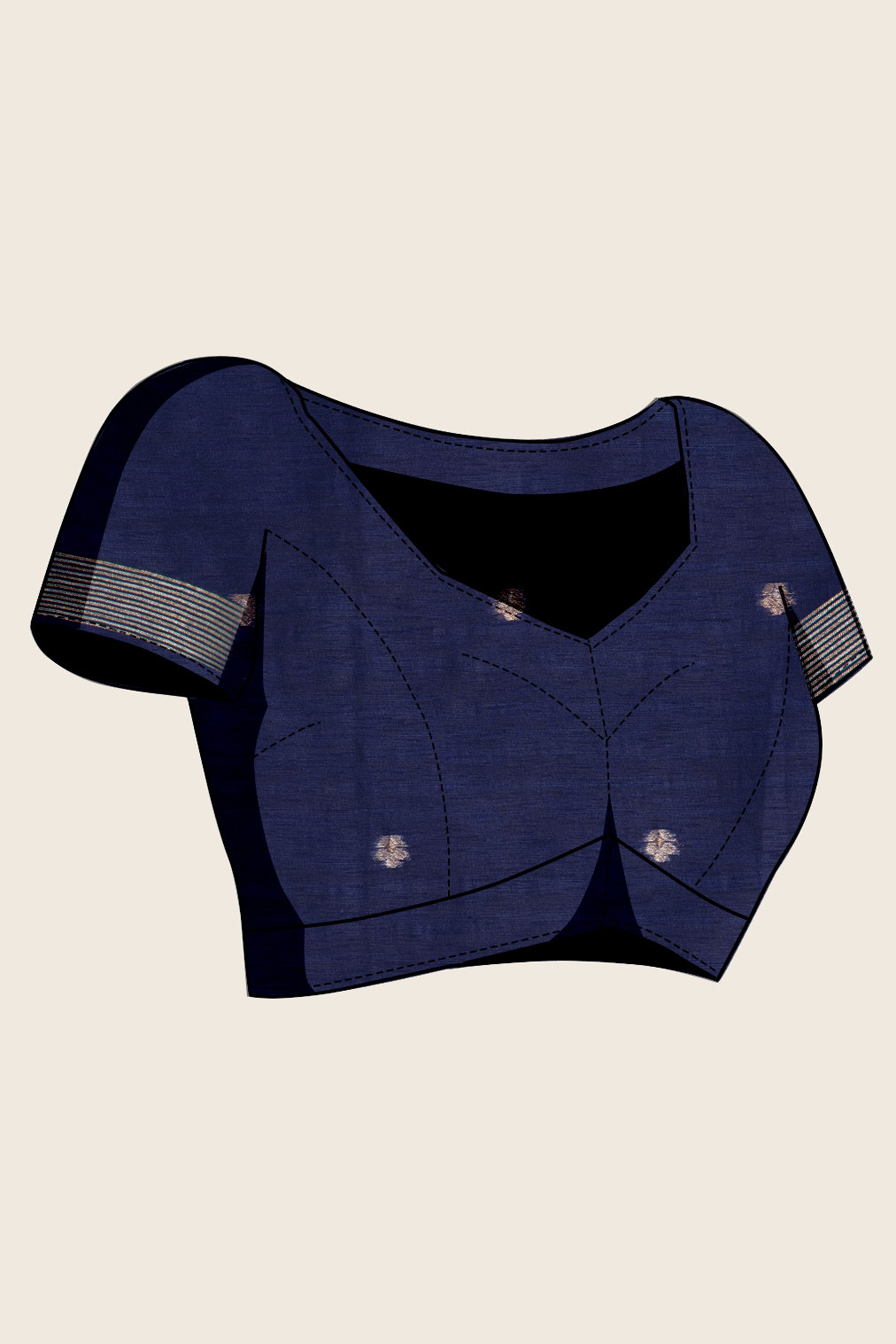 Blue Heritage Munga Art Silk Saree Highlighted with Fine Zari Weaving