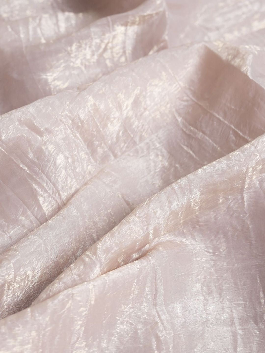 Beige Solid Chiffon Saree Perfect for Parties & Festive Occasions - Image 3