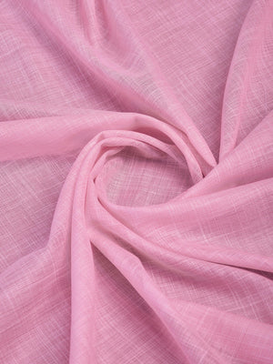 Sophisticated Pink Linen Saree Featuring Intricate Zari Weaving & Tassel Accents - Image 2