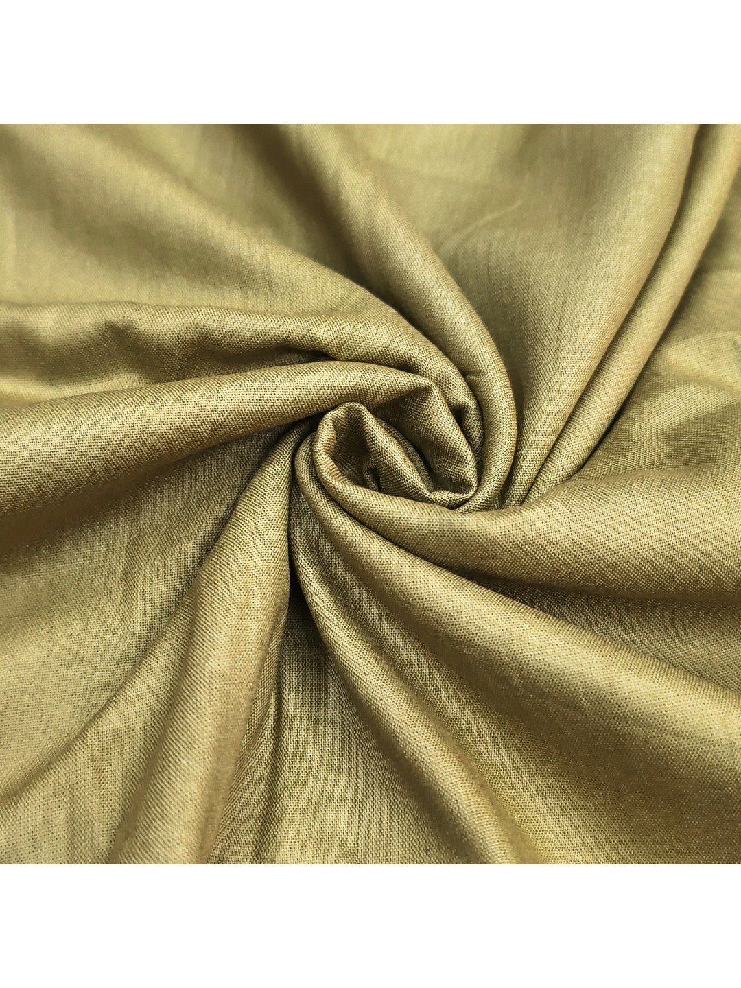 Green Cotton Silk Dress Material with Peacock Print & Lace Detail - Image 4