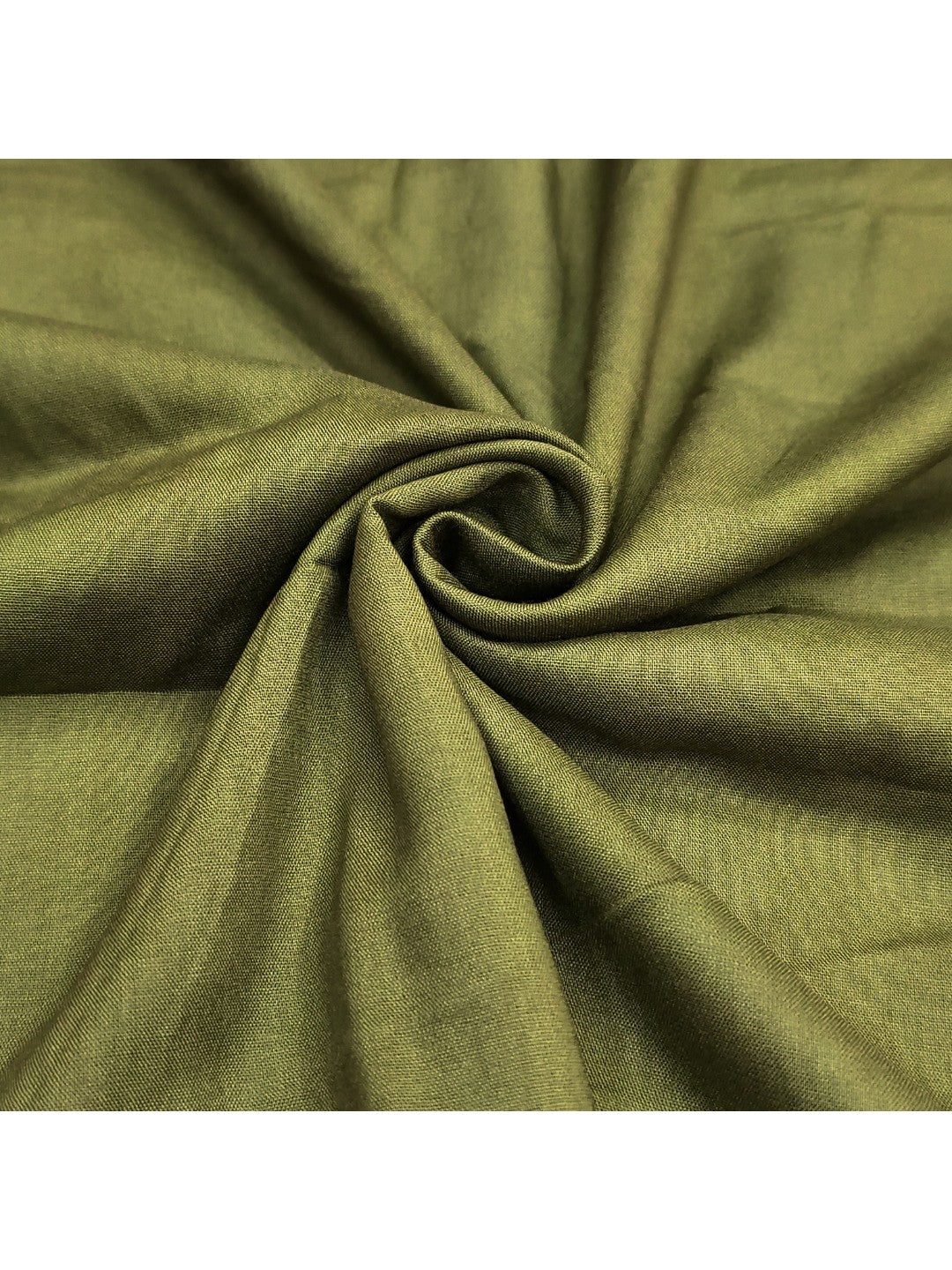 Green Floral Cotton Silk Dress Material with Embroidered Neck - Image 2