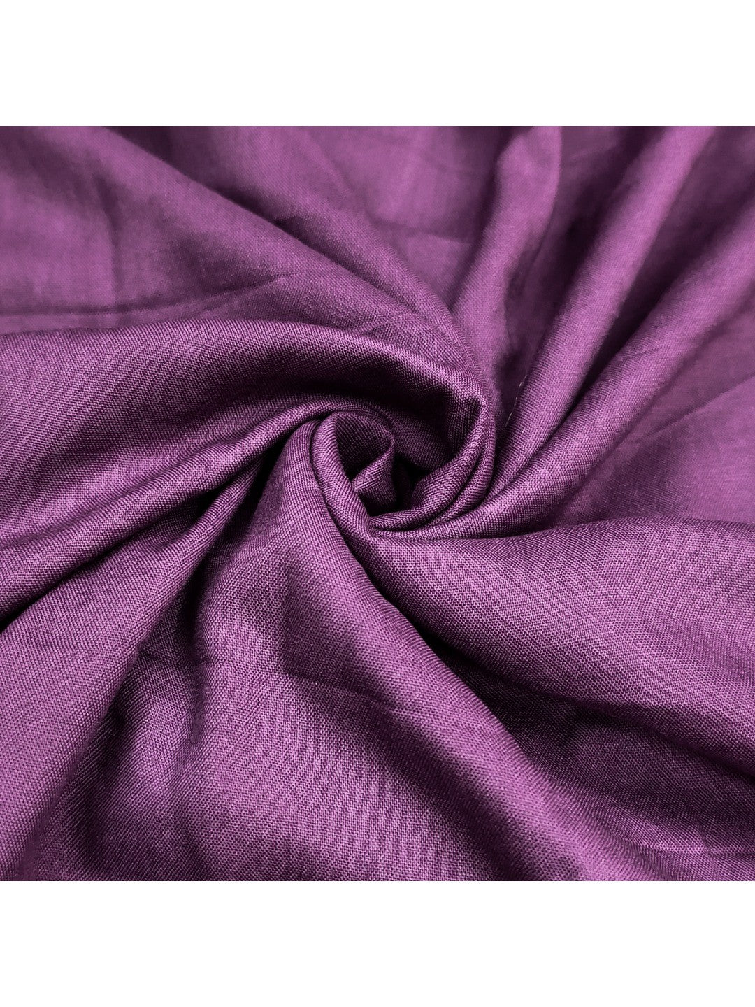 Purple Floral Cotton Silk Dress Material with Embroidered Neck - Image 2