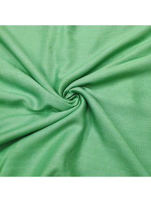 Green Floral Printed Linen Dress Material Featuring Lightweight Comfortable Fabric - Image 2