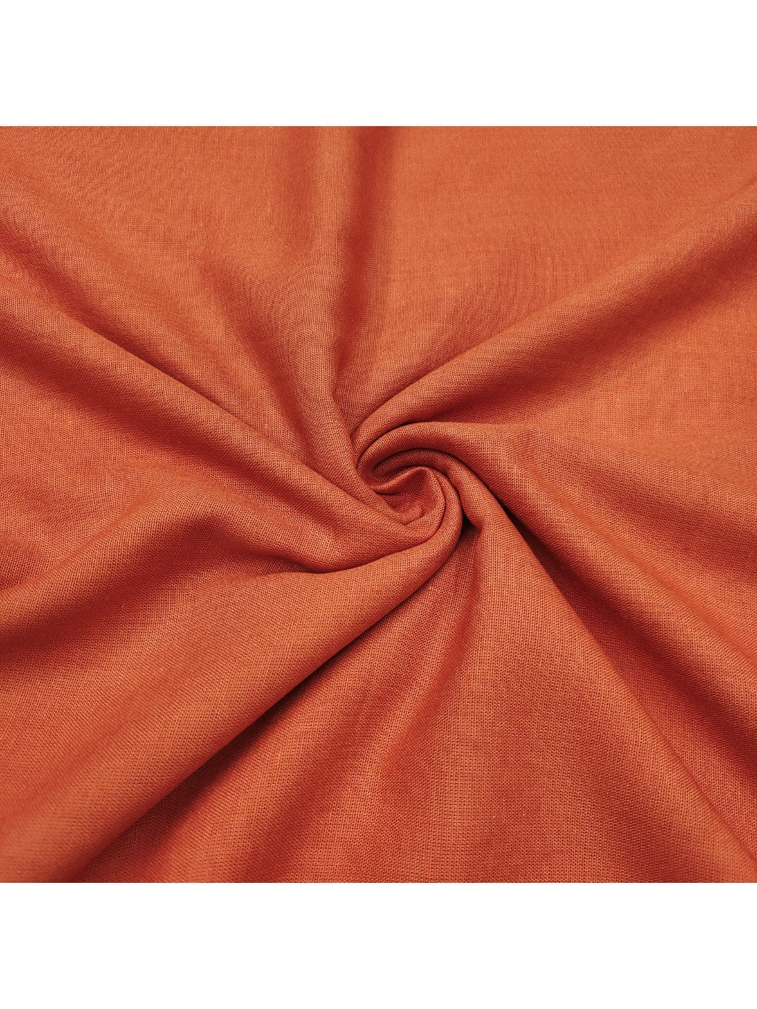 Traditional Rust Linen Floral Print Dress Material with Dupatta with Graceful Feminine Appeal - Image 5
