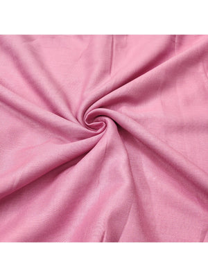 Baby Pink Floral Chanderi Silk Dress Material with Gold Embellishments - Image 2