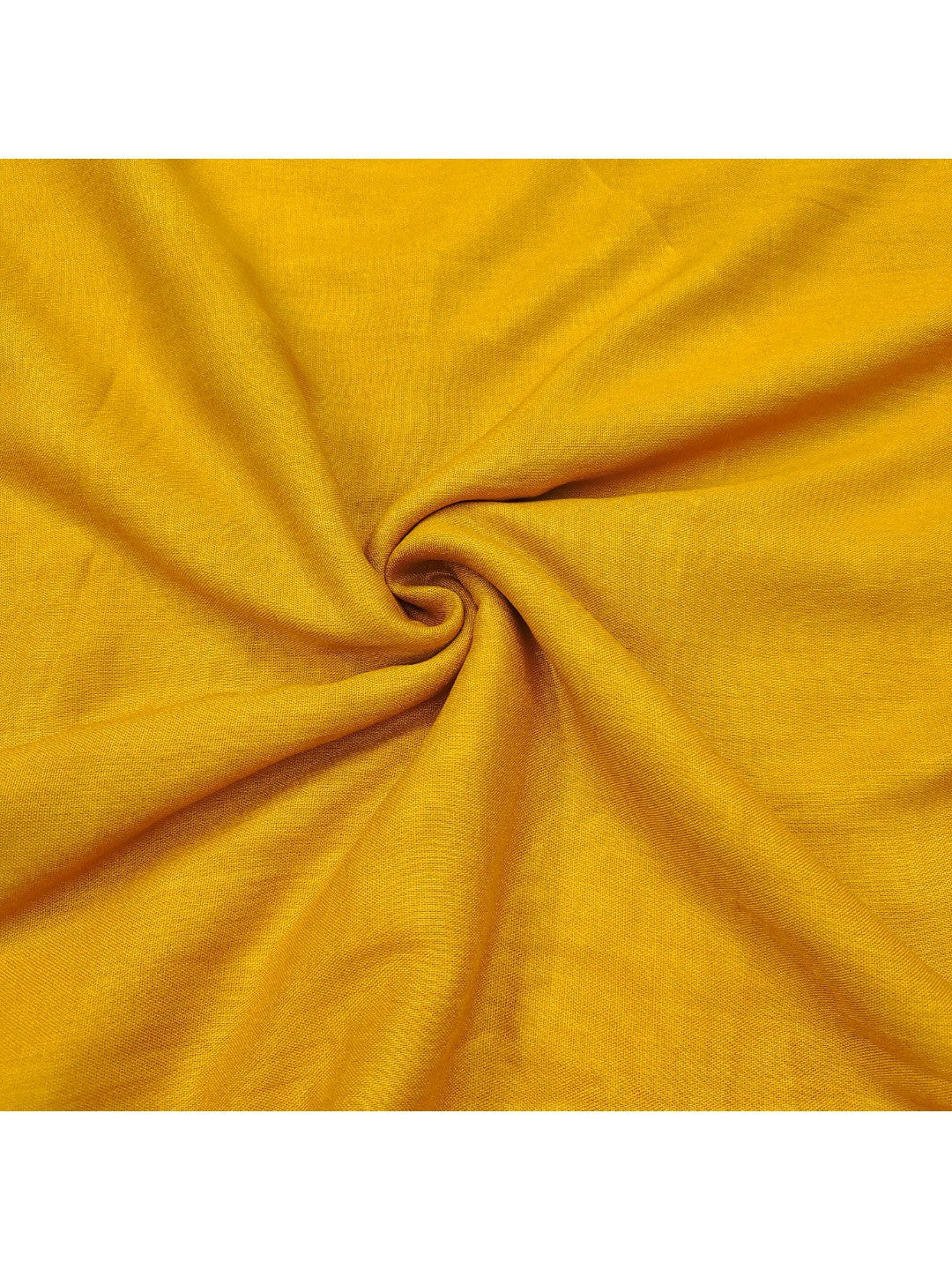 Mustard Floral Print Chanderi Silk Dress Material with Dupatta - Image 5