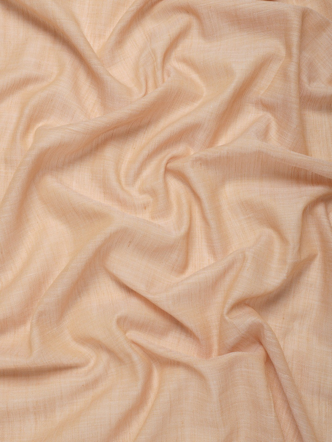 Nude Peach Linen Saree with Subtle Zari Detailing Lightweight Occasion Wear - Image 4