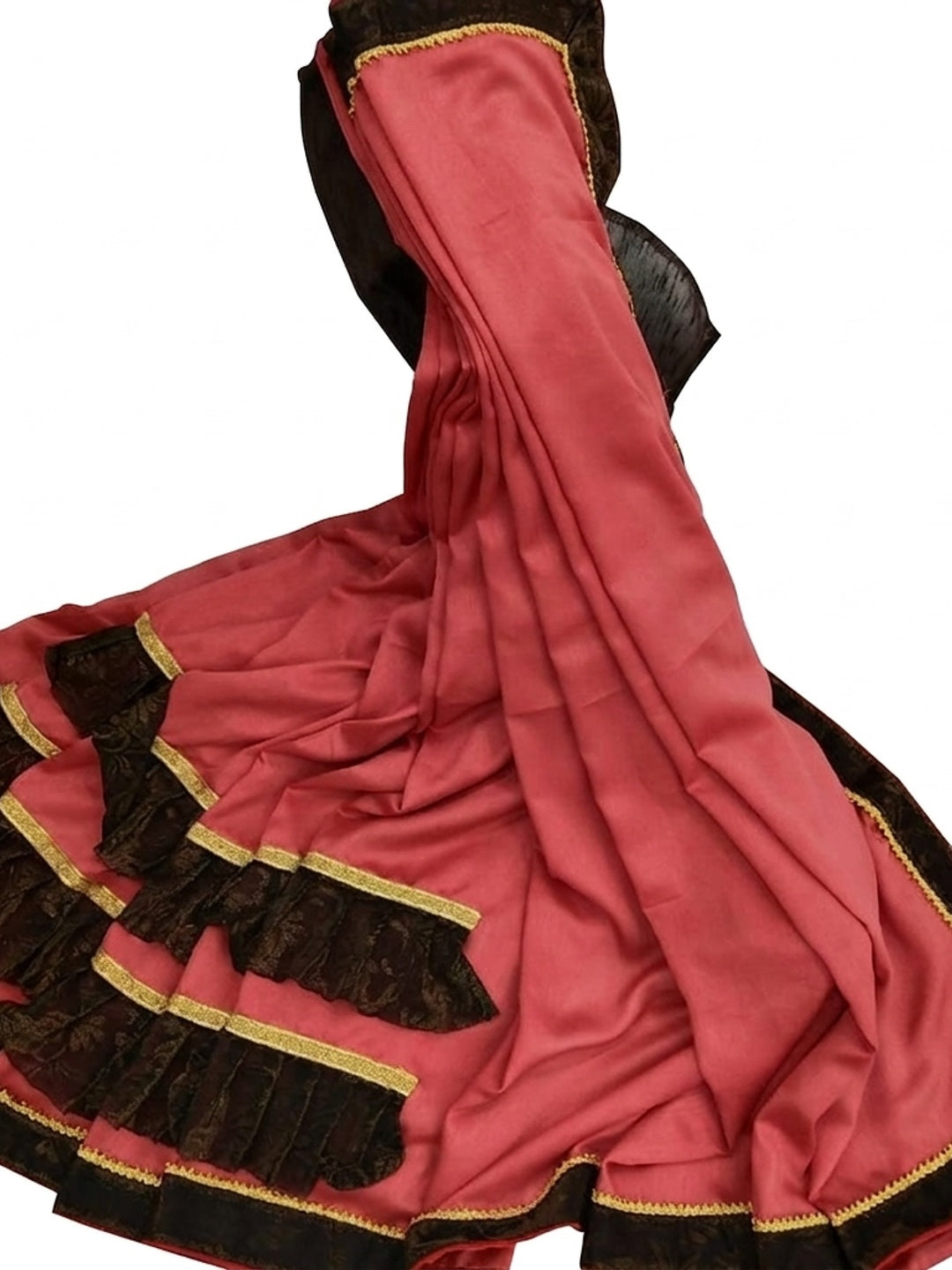 Pleasant Pastel Red Colored Party Wear Art Silk Saree - Image 4