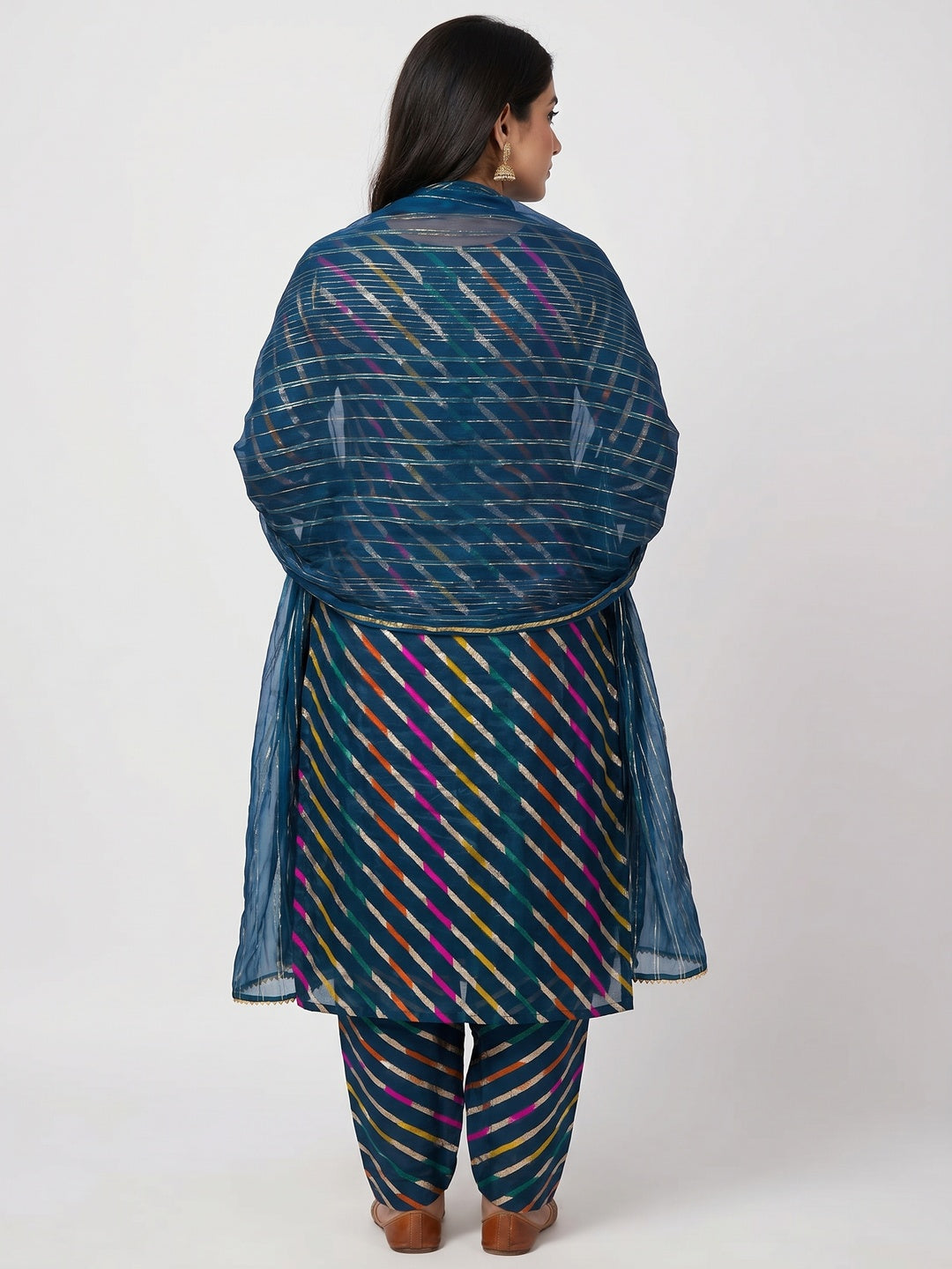 Morpich Woven Organza Dress Material - Image 2