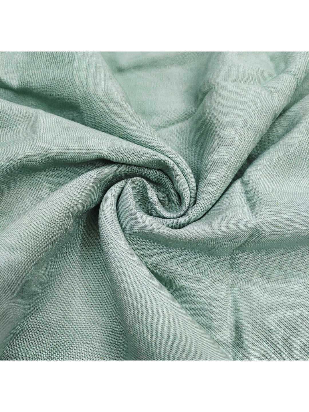 Peachmode Sea Green Pure Banarasi Cotton Dress Material with Embroidered Dupatta - Image 4