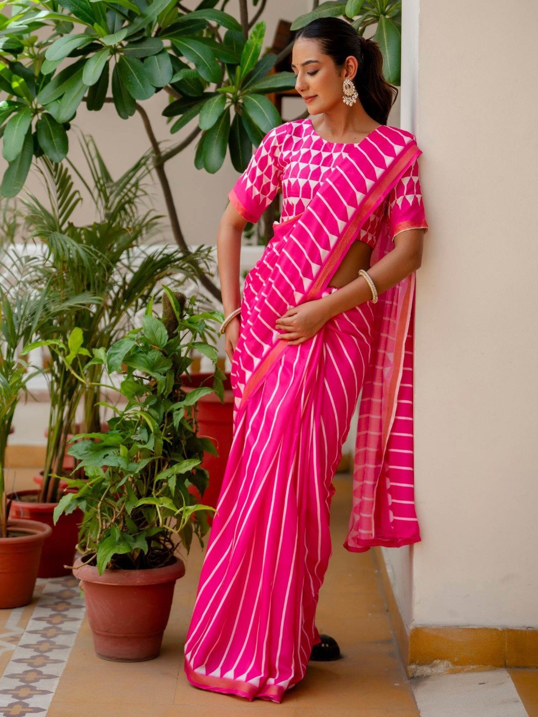 Peachmode Rani Soft Linen Saree - Lisa Linen - Image 6