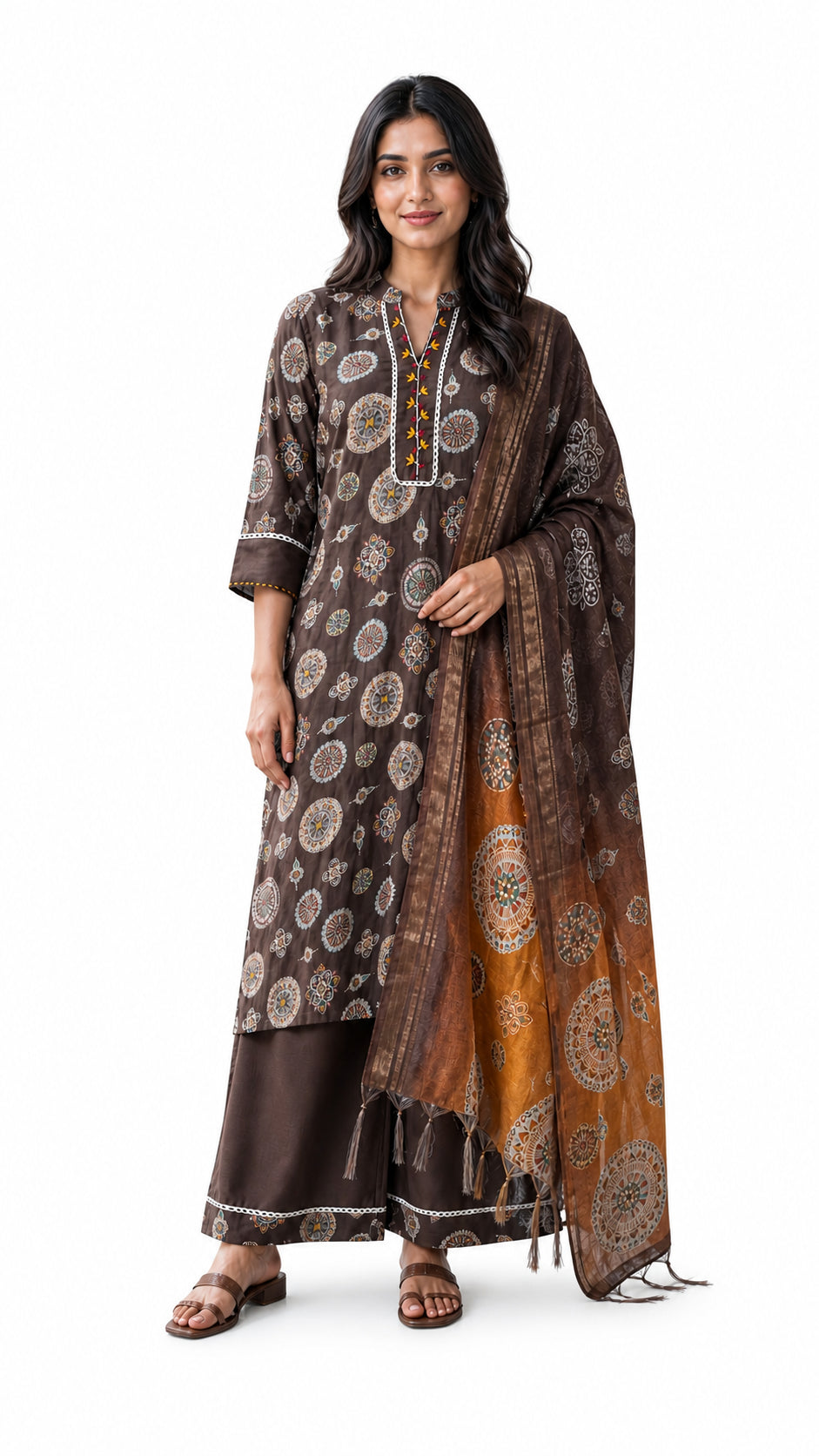 AARD-3682-BROWN white-background model view