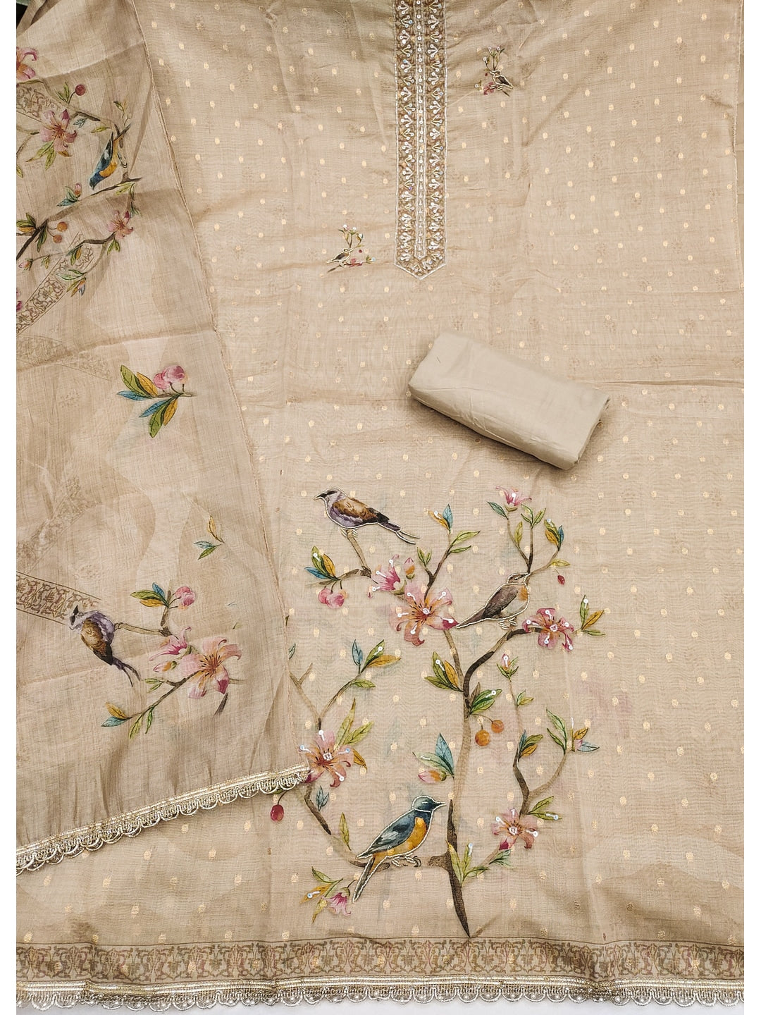 Peachmode Chikoo 11724 Unstitched Dress Material - Image 4