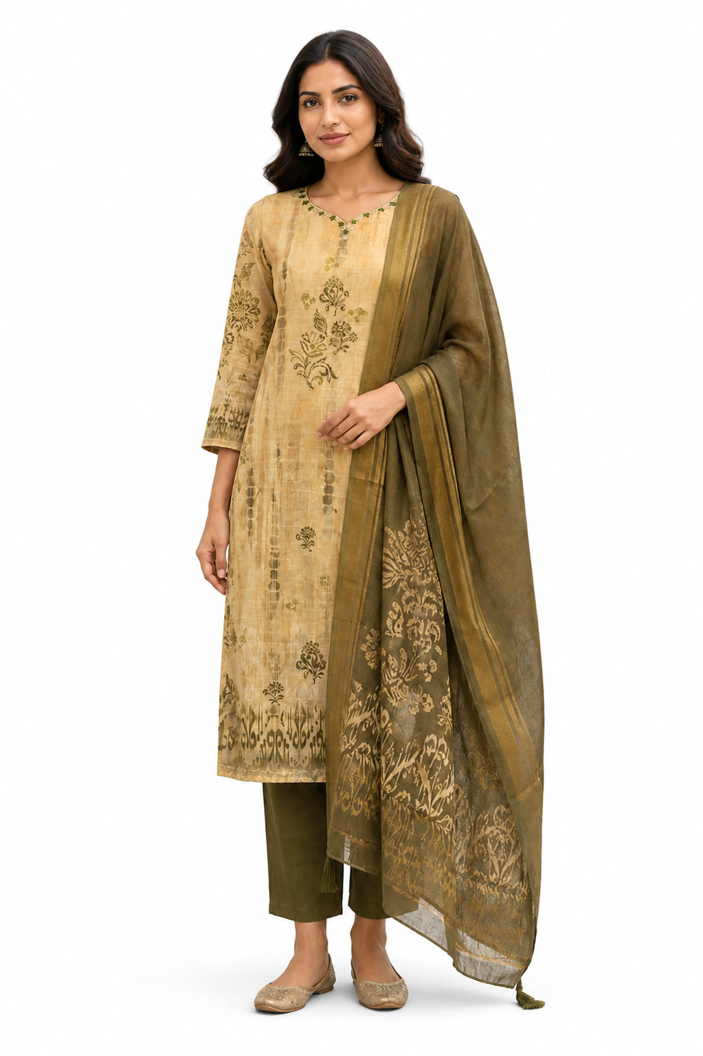 AARD-3663-BEIGE white-background model view