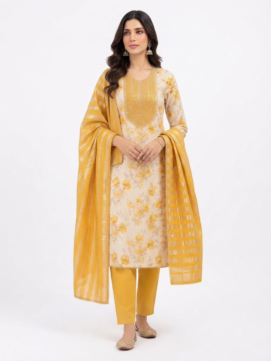 GNGR-DM-41151-YELLOW white background model view