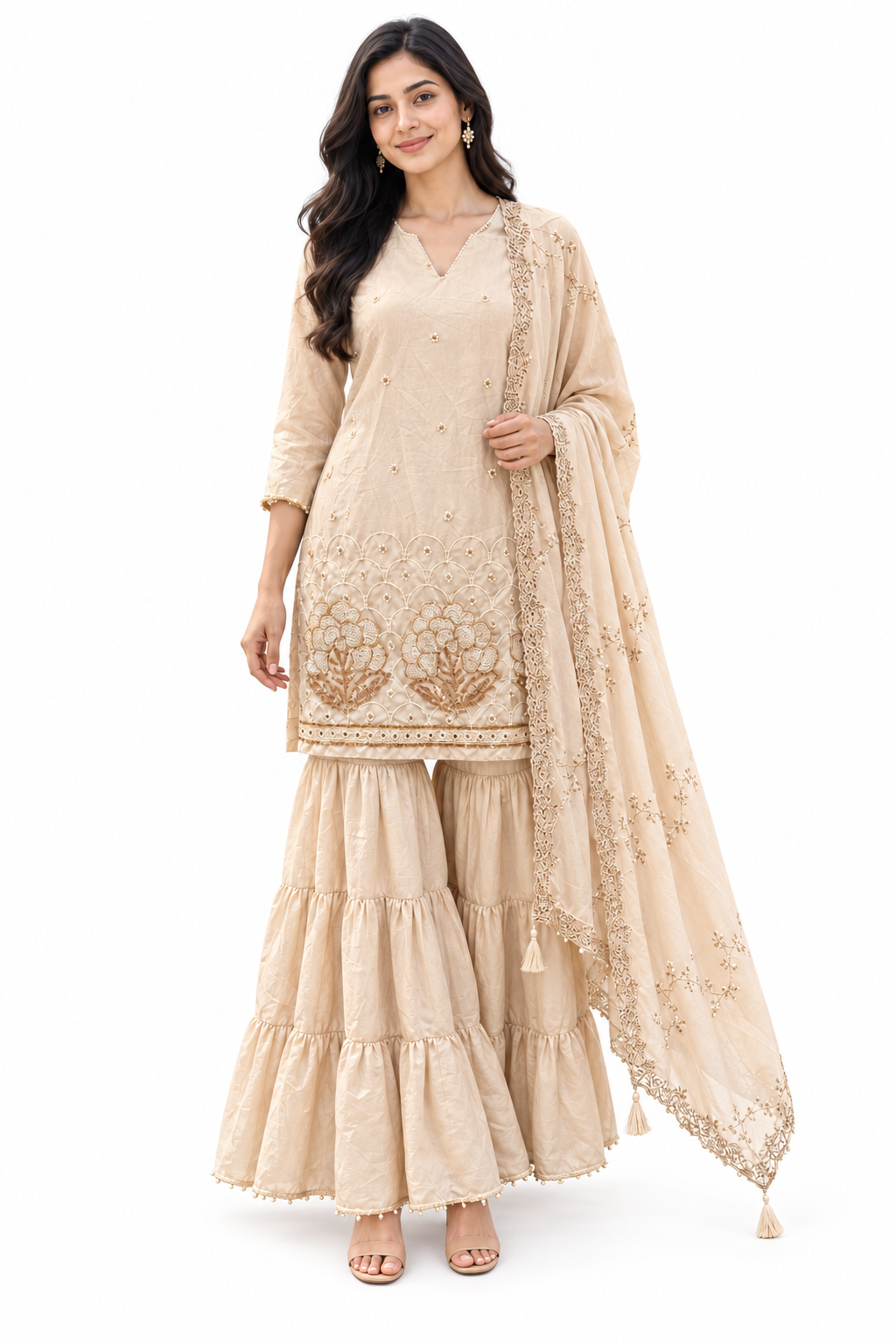 AARD-3629-TAUPE white-background model view