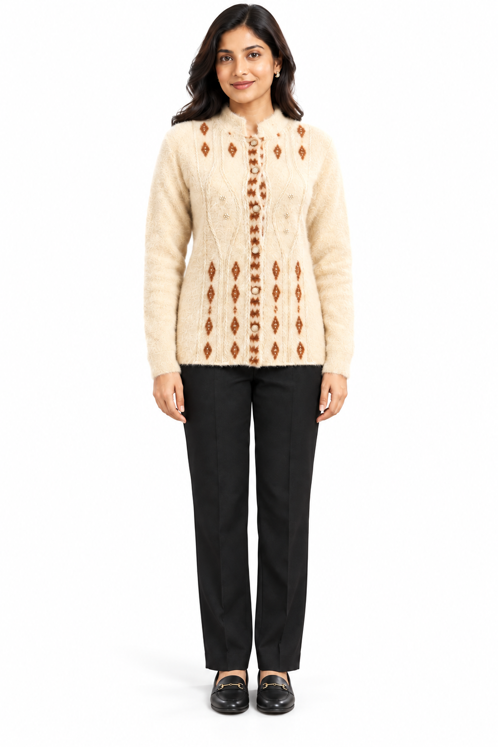 AARD-RUBAI-0012-BEIGE clean white-background model view