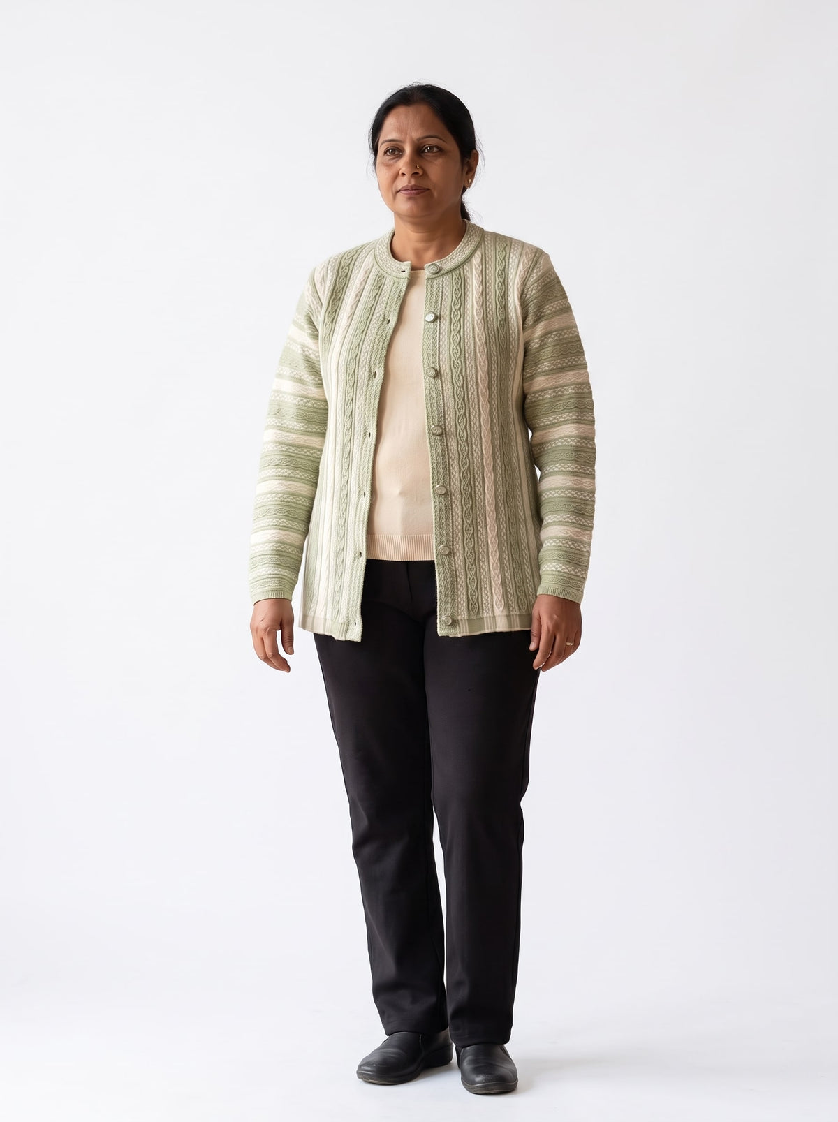 AARD-RUBAI-0009-LGREEN clean white-background model view