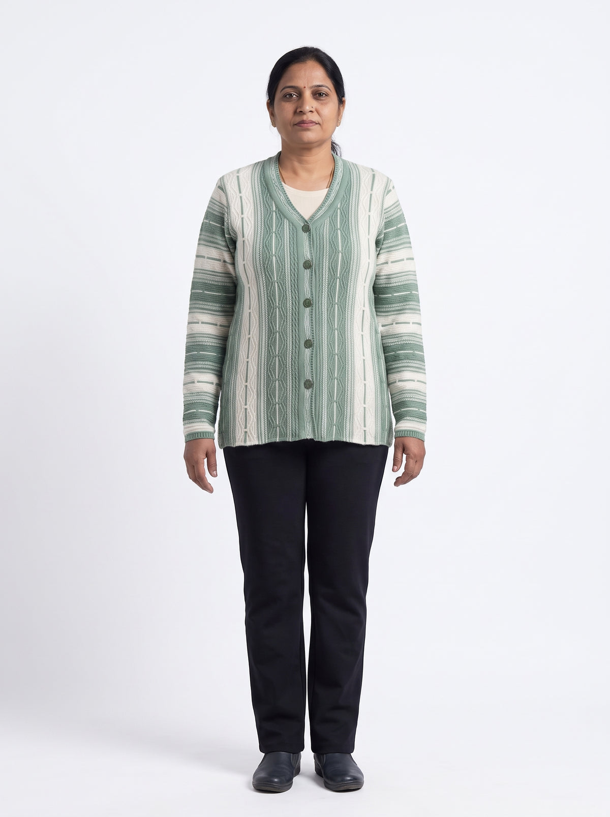 AARD-RUBAI-0007-GREEN clean white-background model view