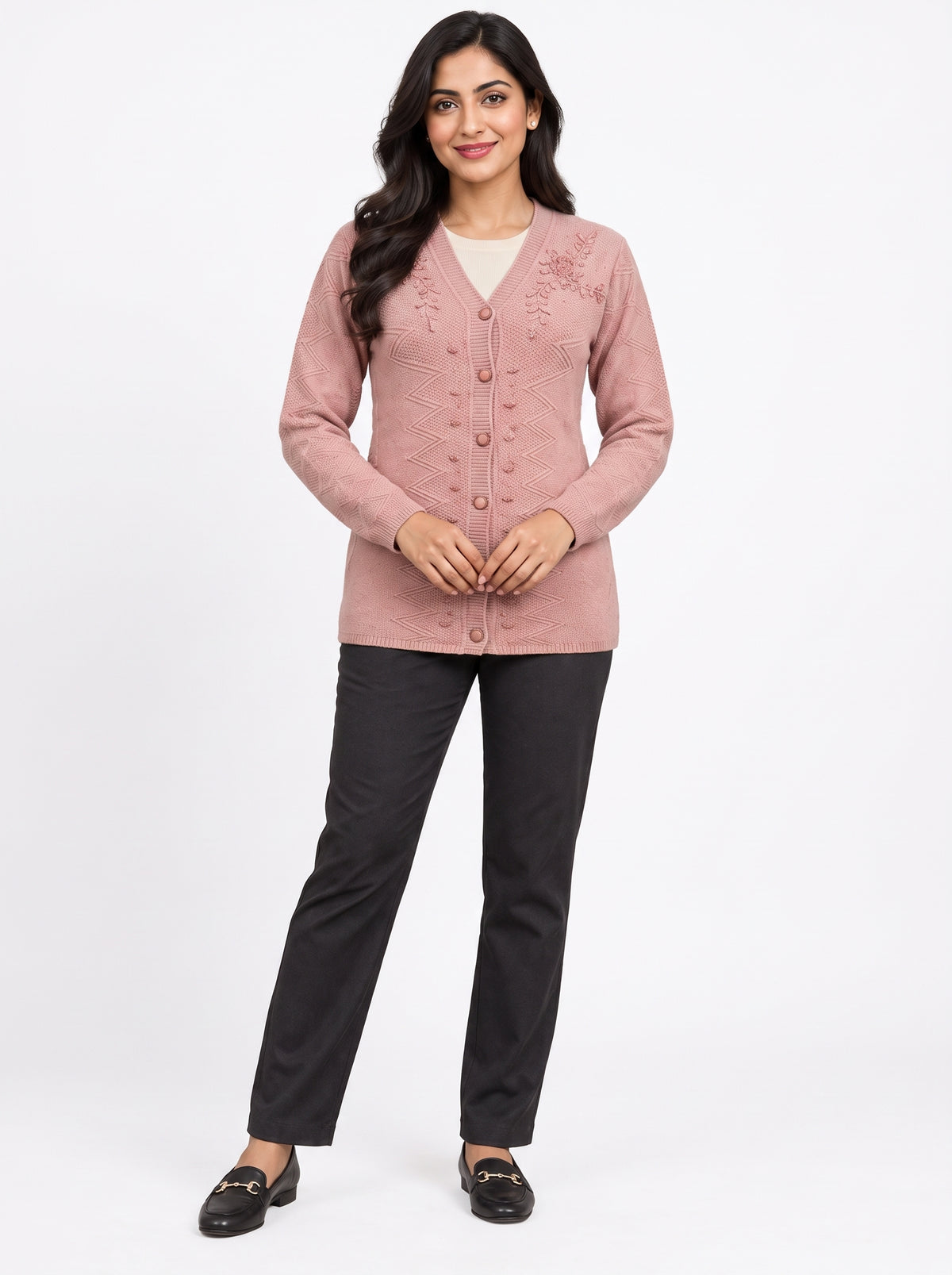 AARD-RUBAI-0006-PINK clean white-background model view