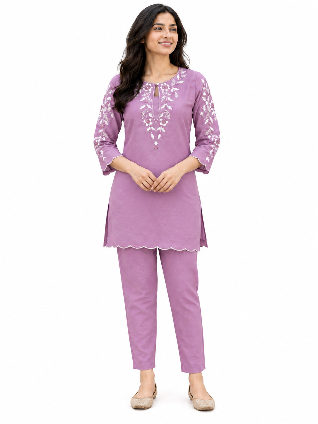 AARD-3190-LAVENDER white-background model view