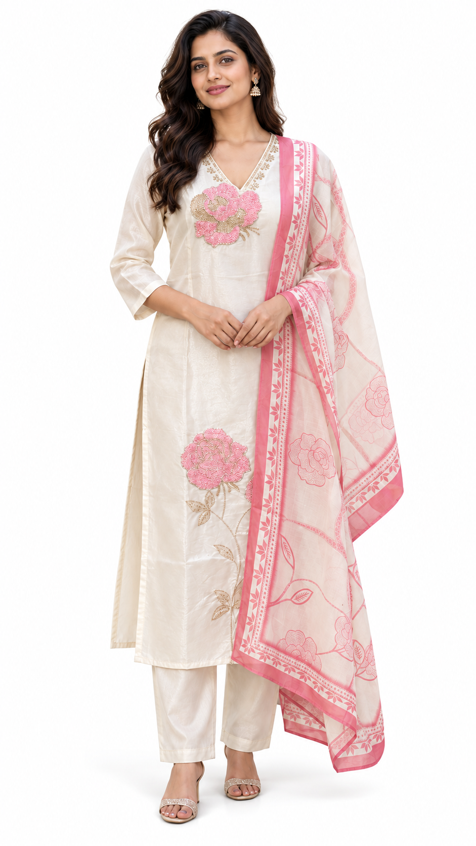 AARD-RPSM9003-CREAM white-background model view