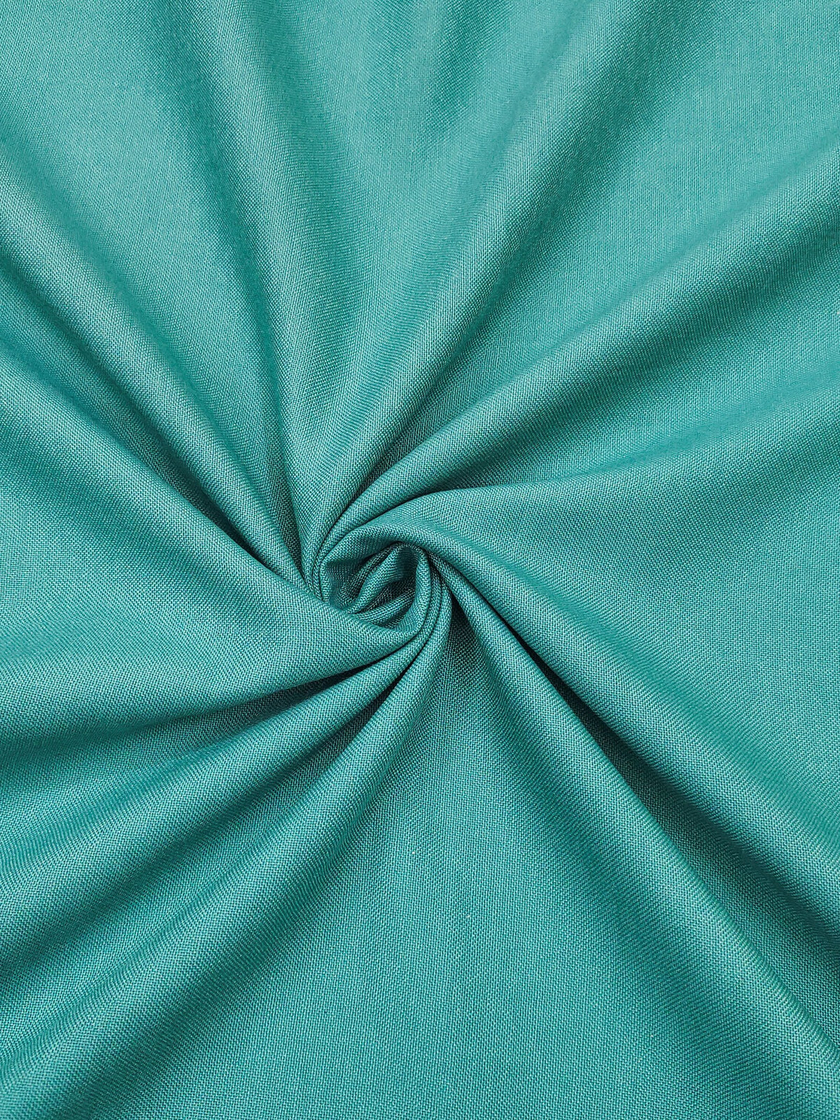 Peachmode Green Peacock Printed Cotton Unstitched Dress Material - Image 5