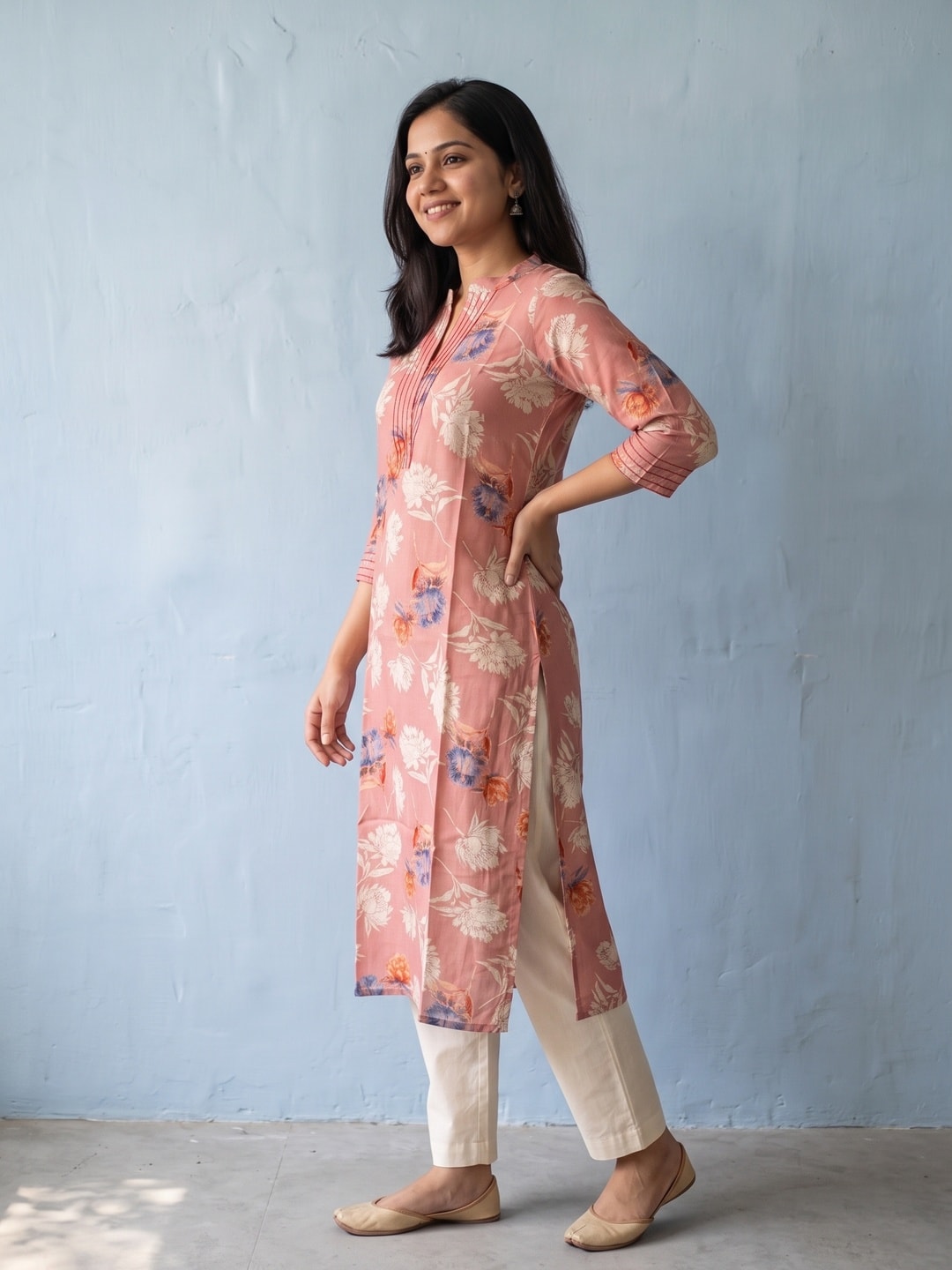 Peachmode Gajari Viscose Blend Kurti - Image 3