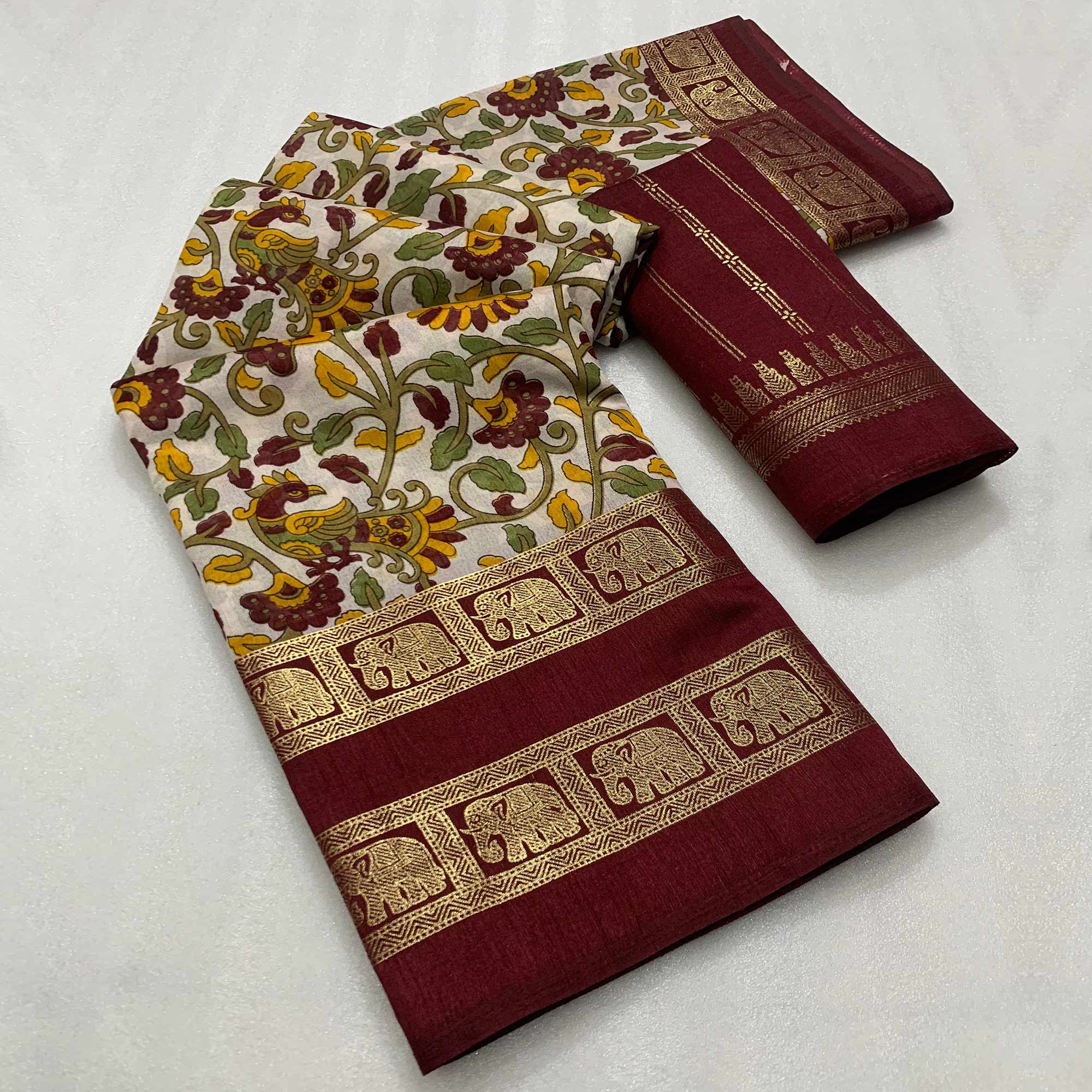 ARSA-KALMKARI-MAROON