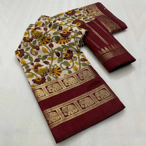 ARSA-KALMKARI-MAROON