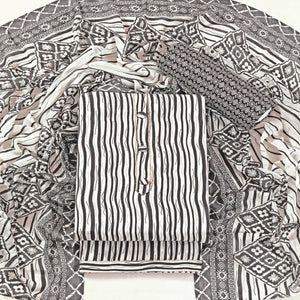 Black Leheriya Printed With Gota Patti Work Pure Cotton Dress Material