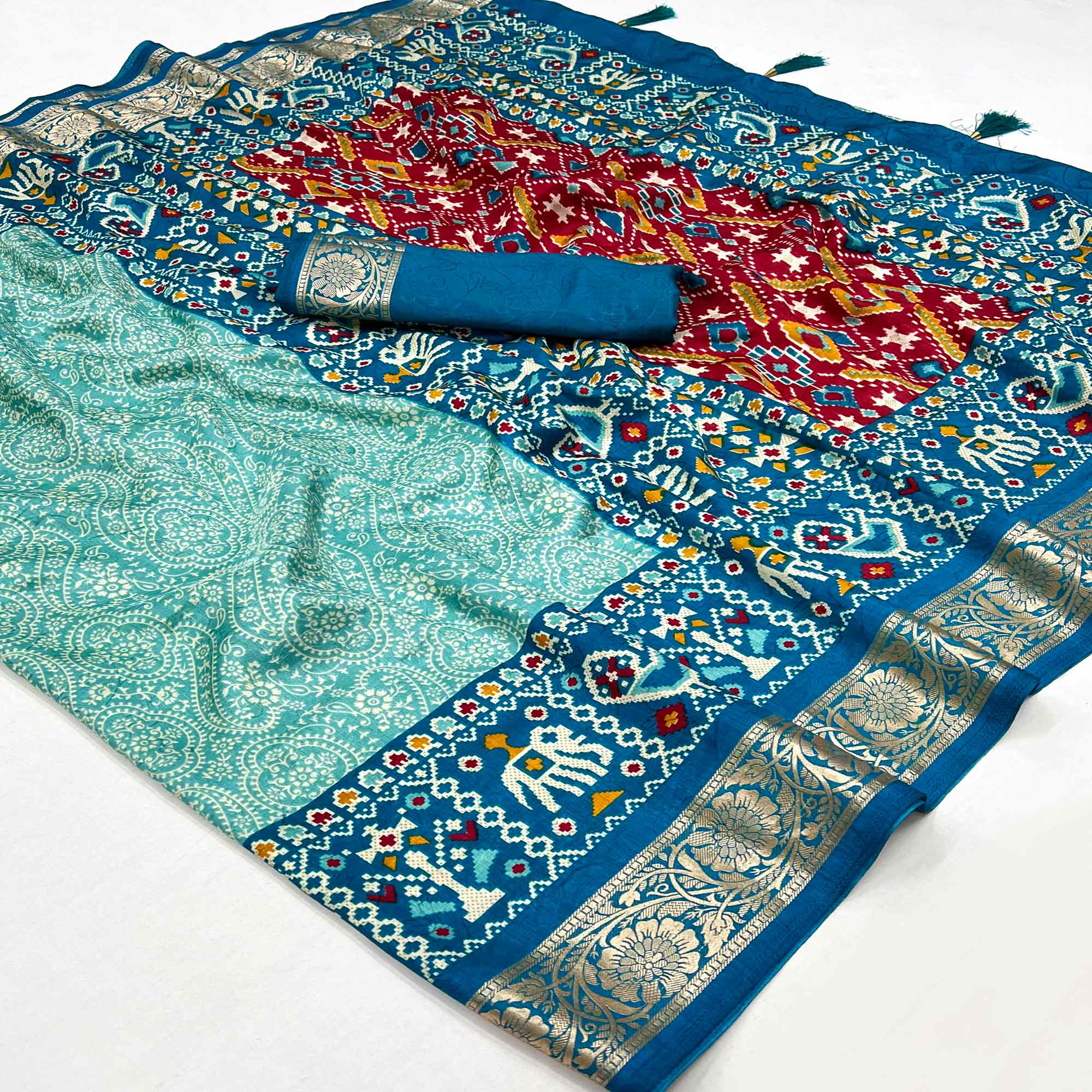 GRNR-HATHI-SLK-TURQUOBLU