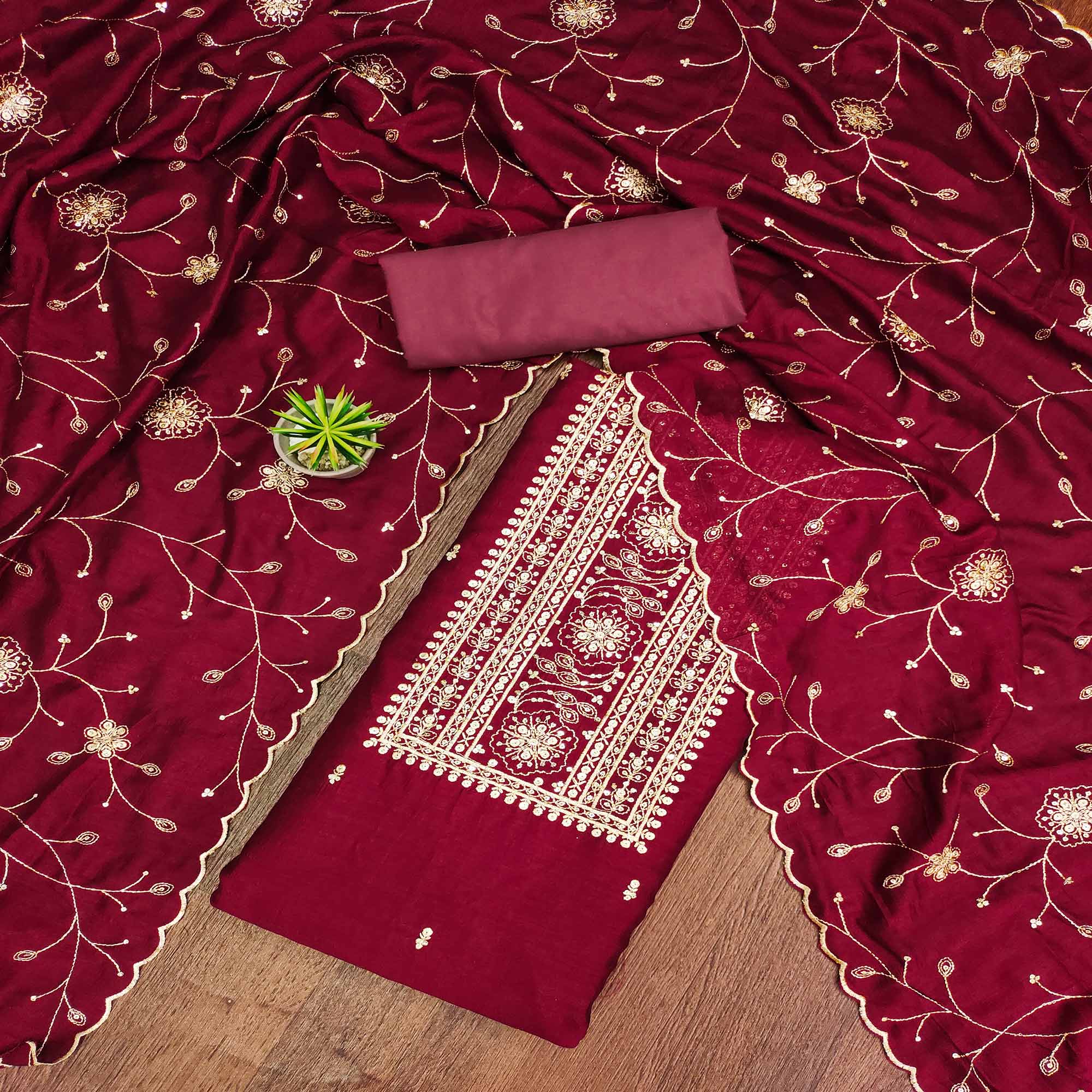 PDM-ANUSHKA-6180-MAROON