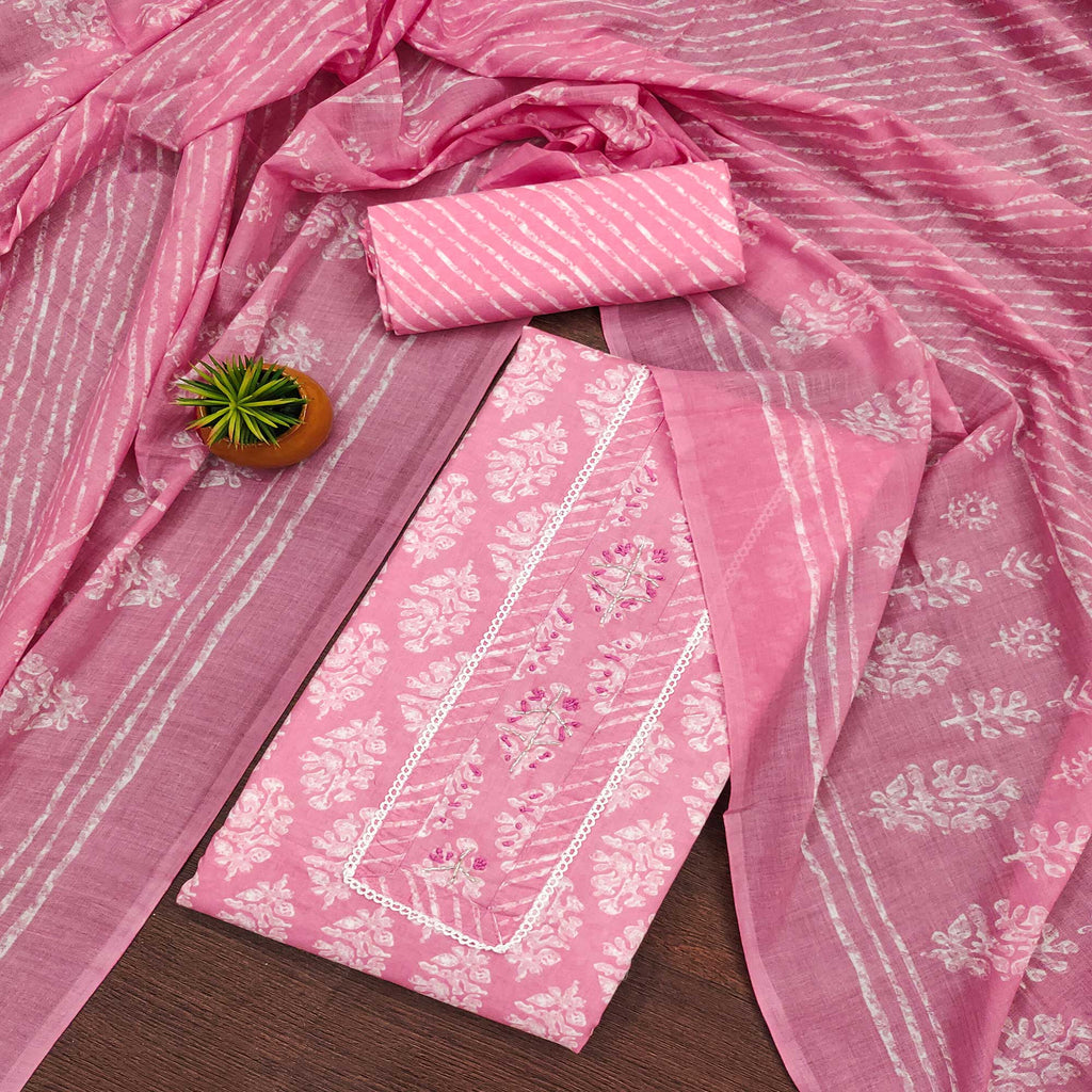 Pure Bliss Cotton Dress Material