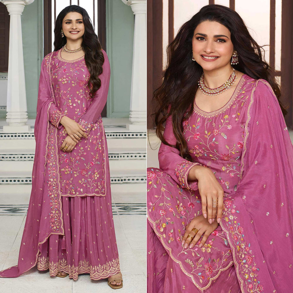 Green Heavy Cinnon Sharara Salwar Suits main image 0