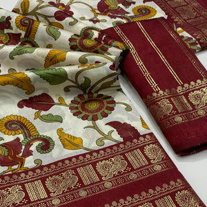 ARSA-KALMKARI2-MAROON
