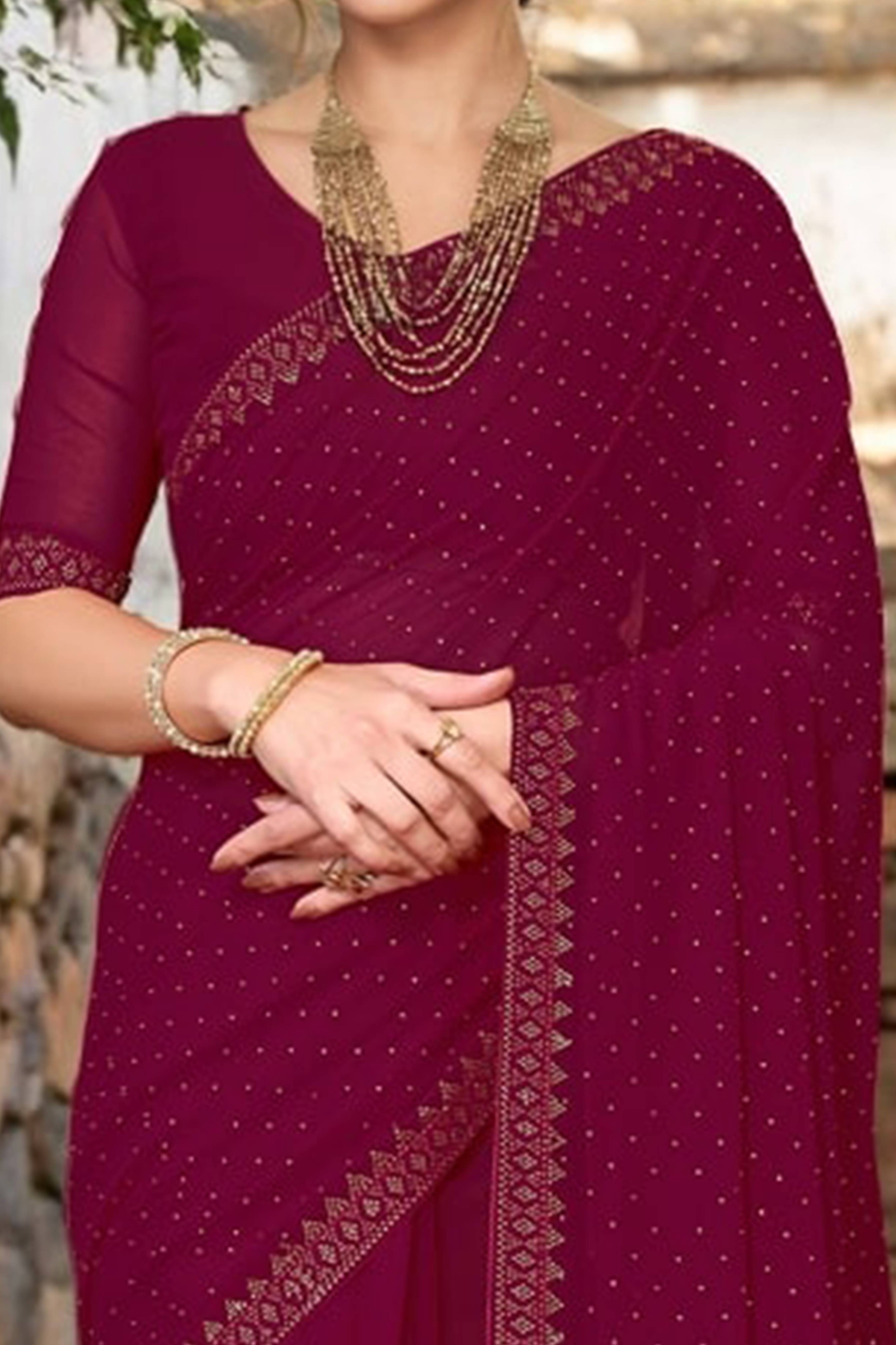 Pink Rangoli Dola Silk Saree Embellished With Diamond Work And Elegant Border