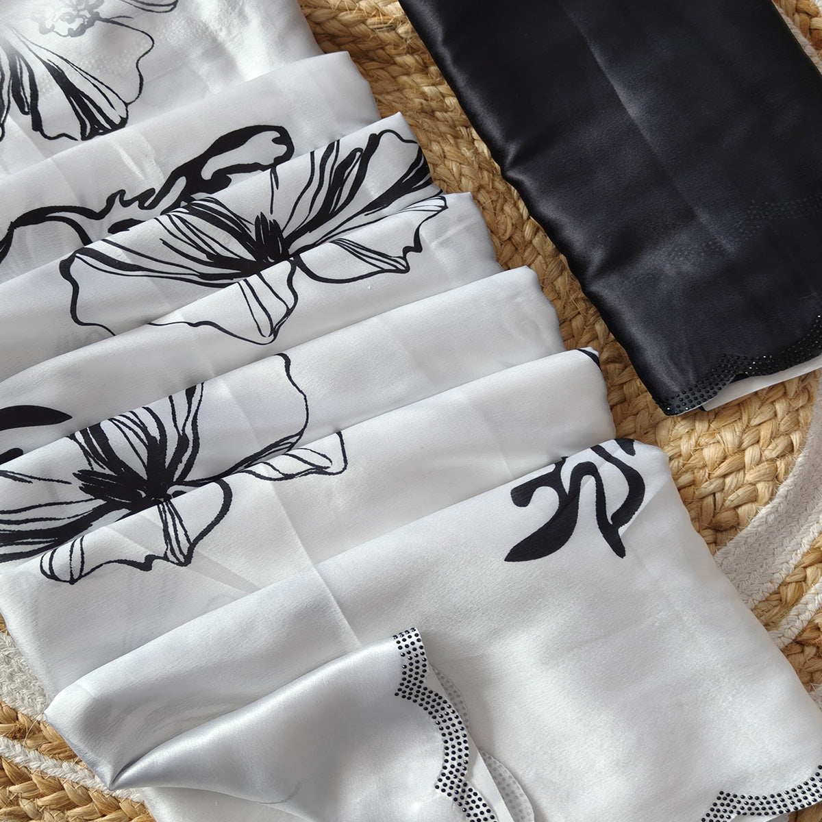 White Partywear Saree with Vibrant Floral Designs in Carbon Crepe