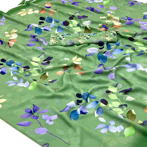 Green Floral Digital Printed Georgette Saree
