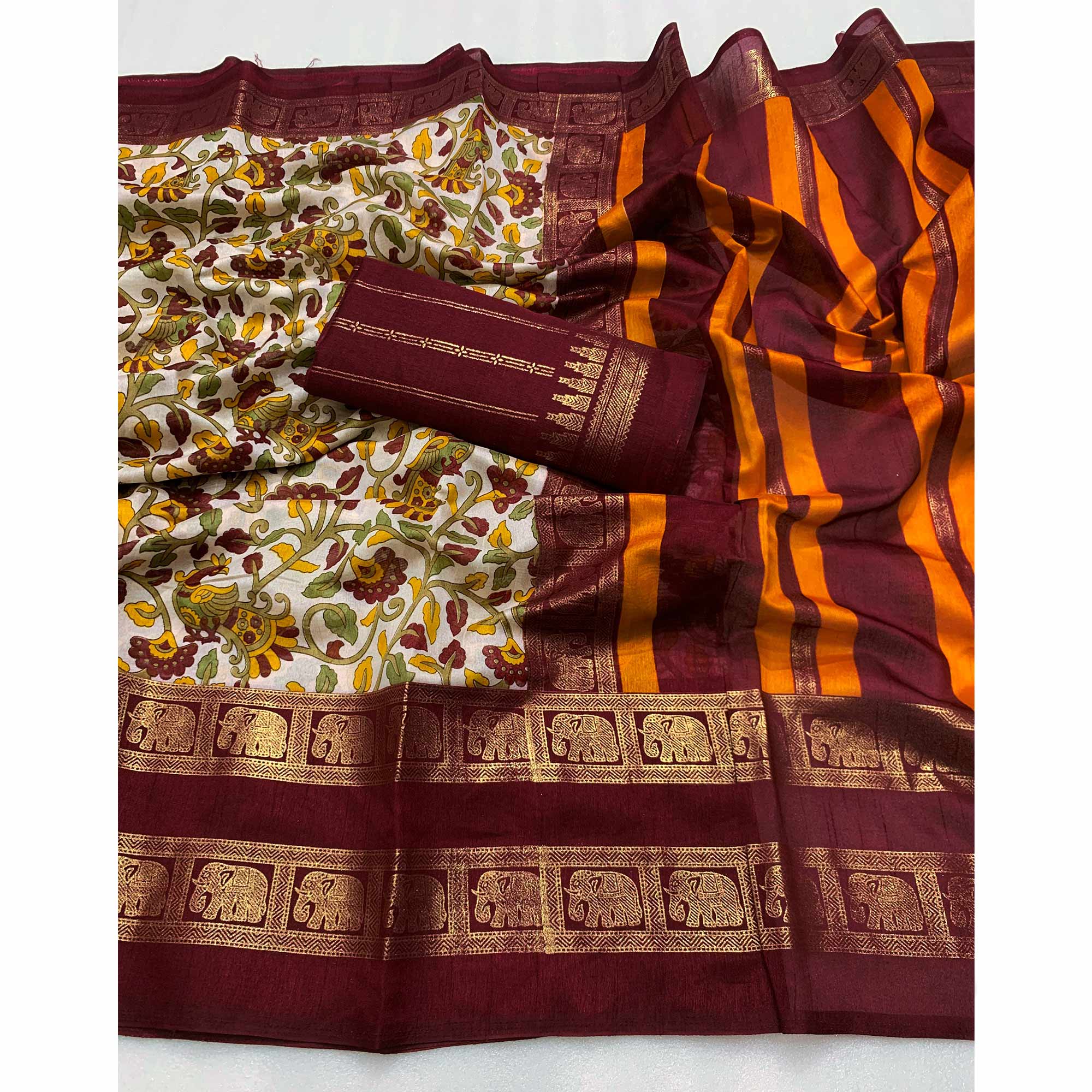ARSA-KALMKARI-MAROON
