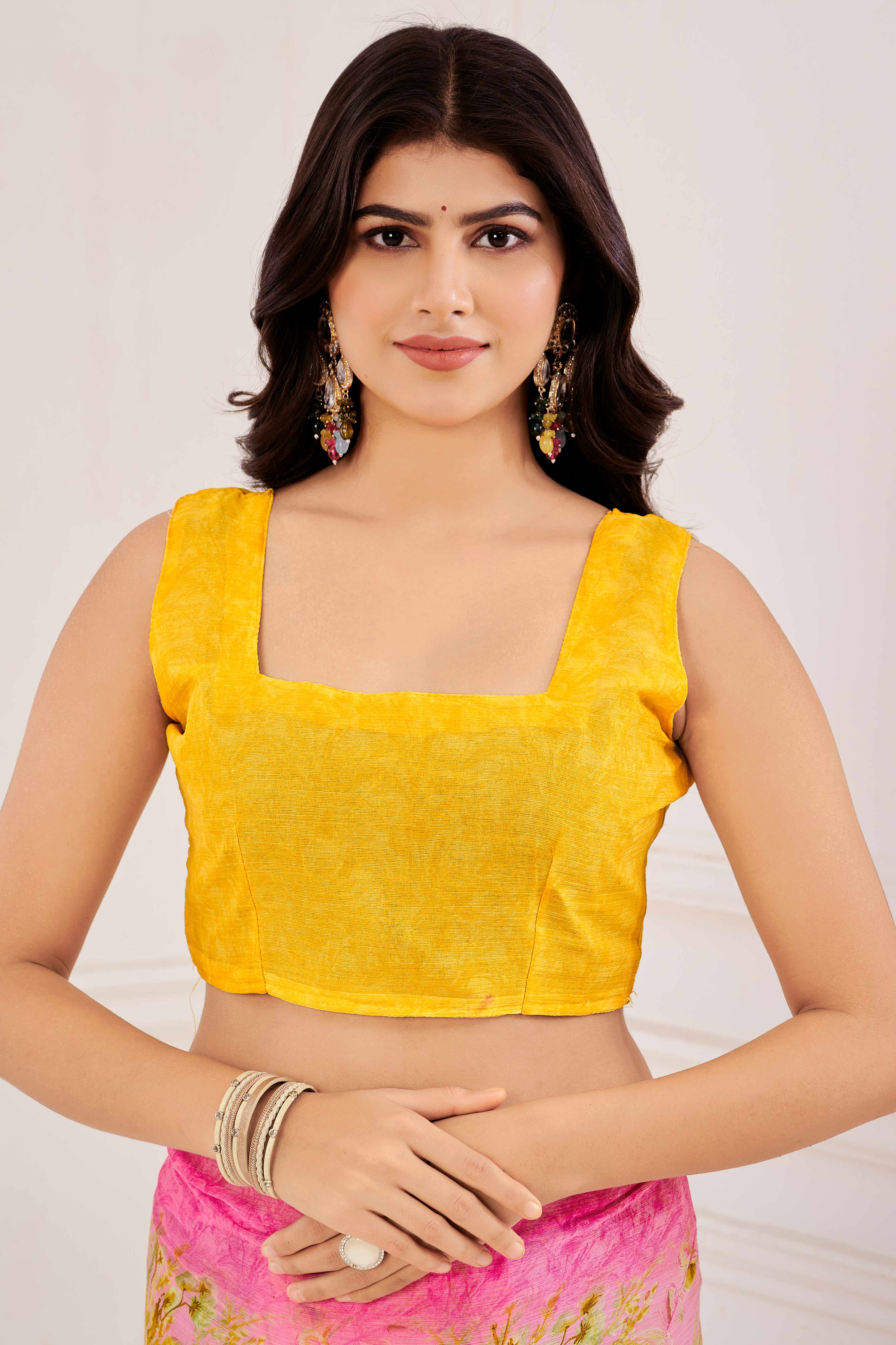 Pink Chiffon Saree Embellished With Dreamy Floral Print