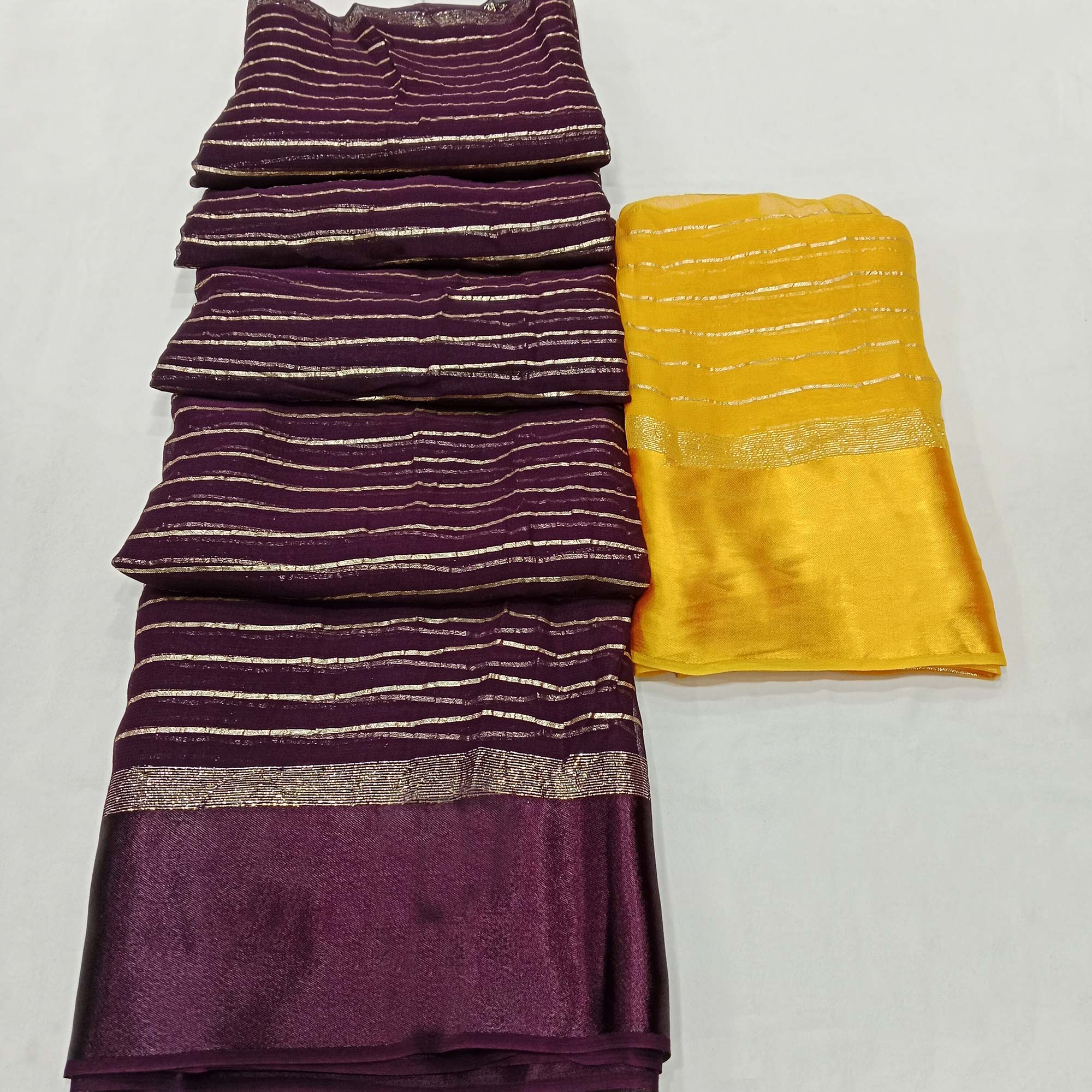 Wine Woven Viscose Saree