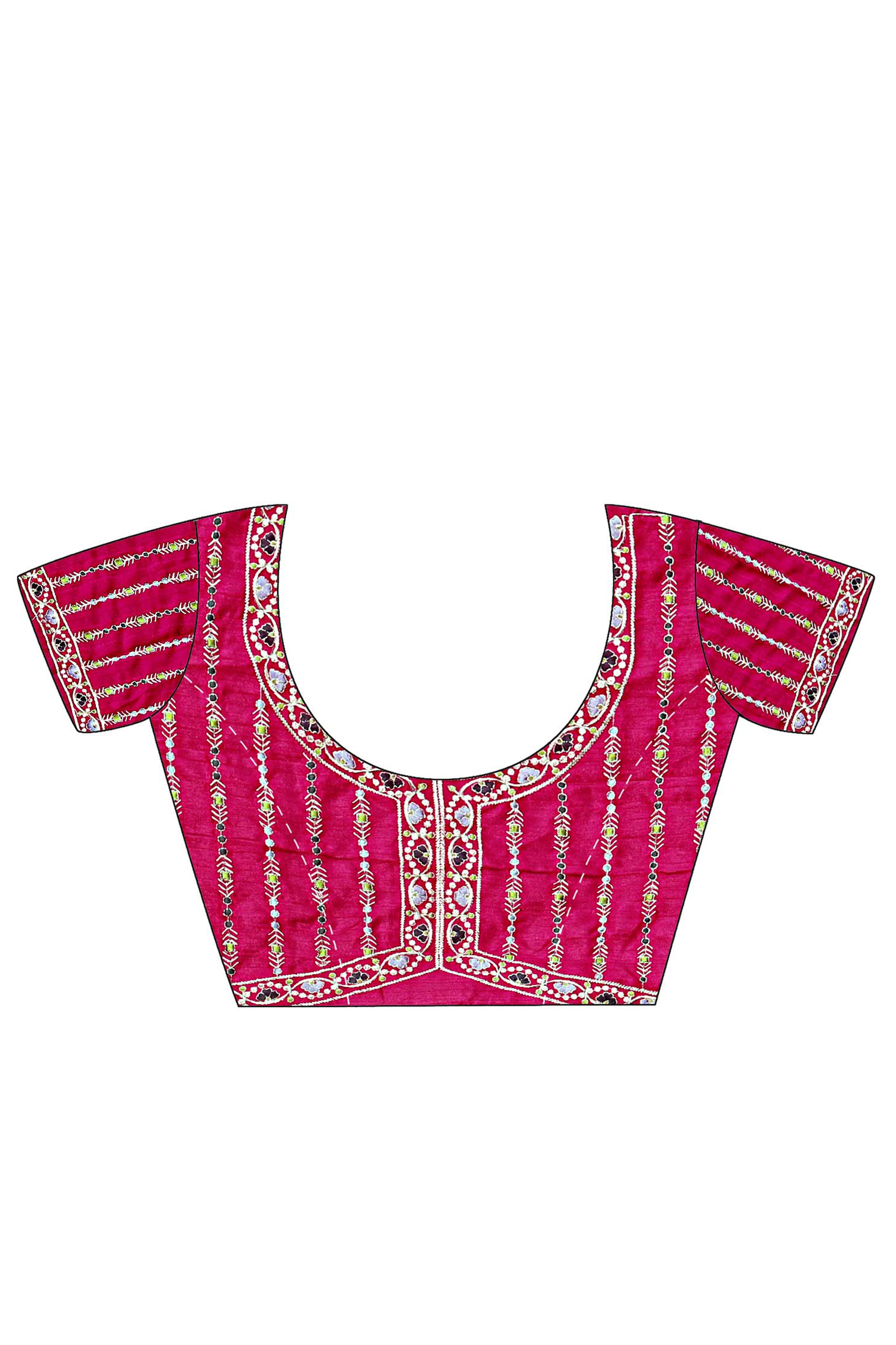 Black Floral Printed Saree in Jacquard Weave with Zari Detailing