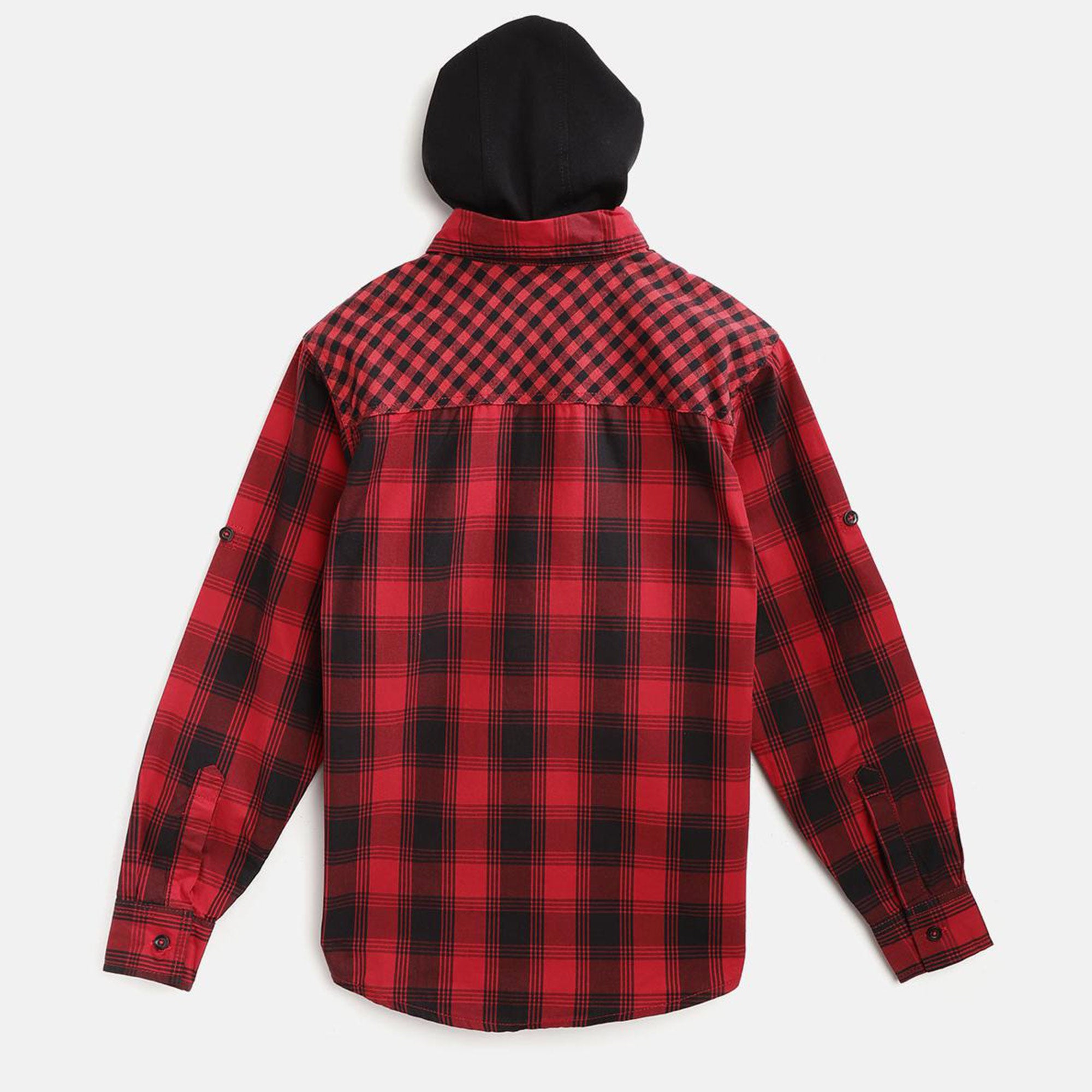 Red Checks Printed Pure Cotton Shirt