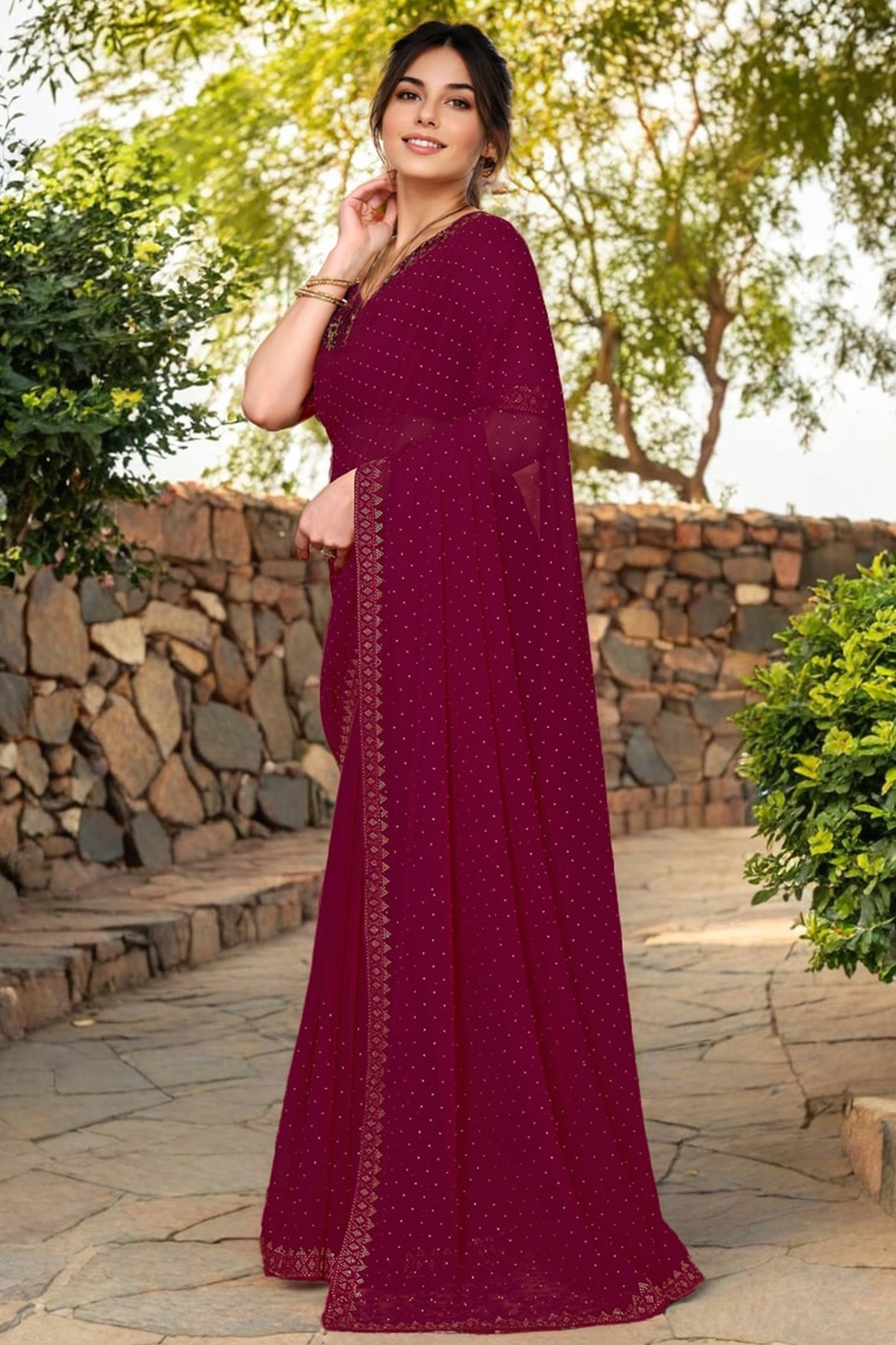 Pink Rangoli Dola Silk Saree Embellished With Diamond Work And Elegant Border