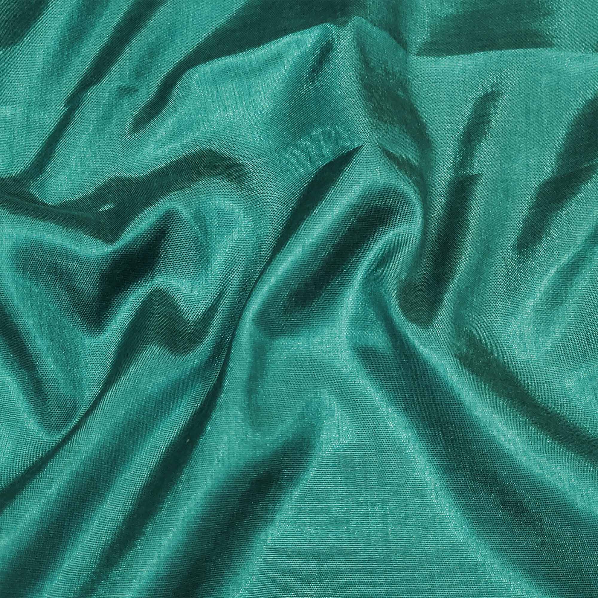 Morpich Green Woven Banarasi Silk Dress Material